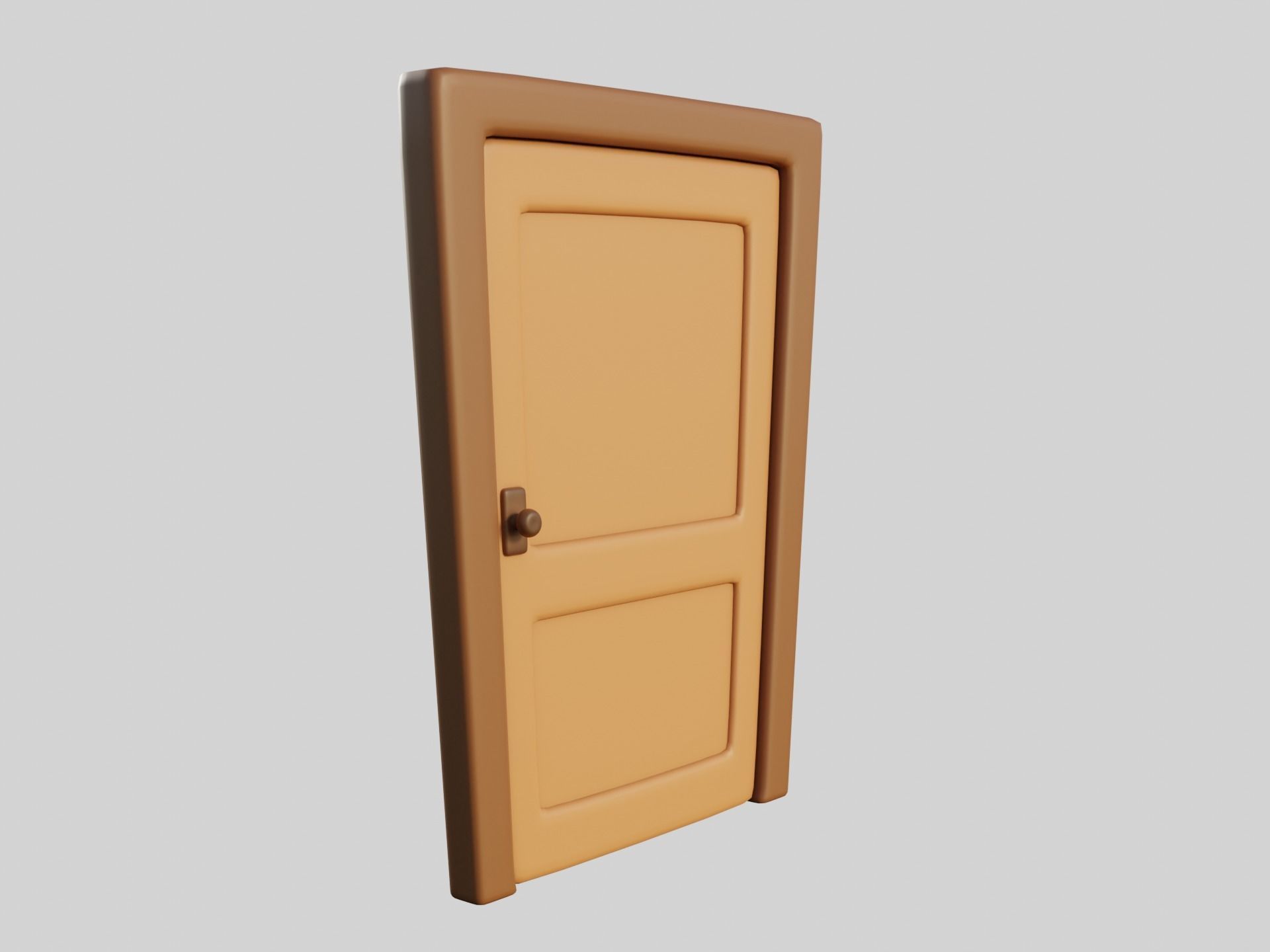 Cartoon Doors Collection 2 Low-poly 3D model_37