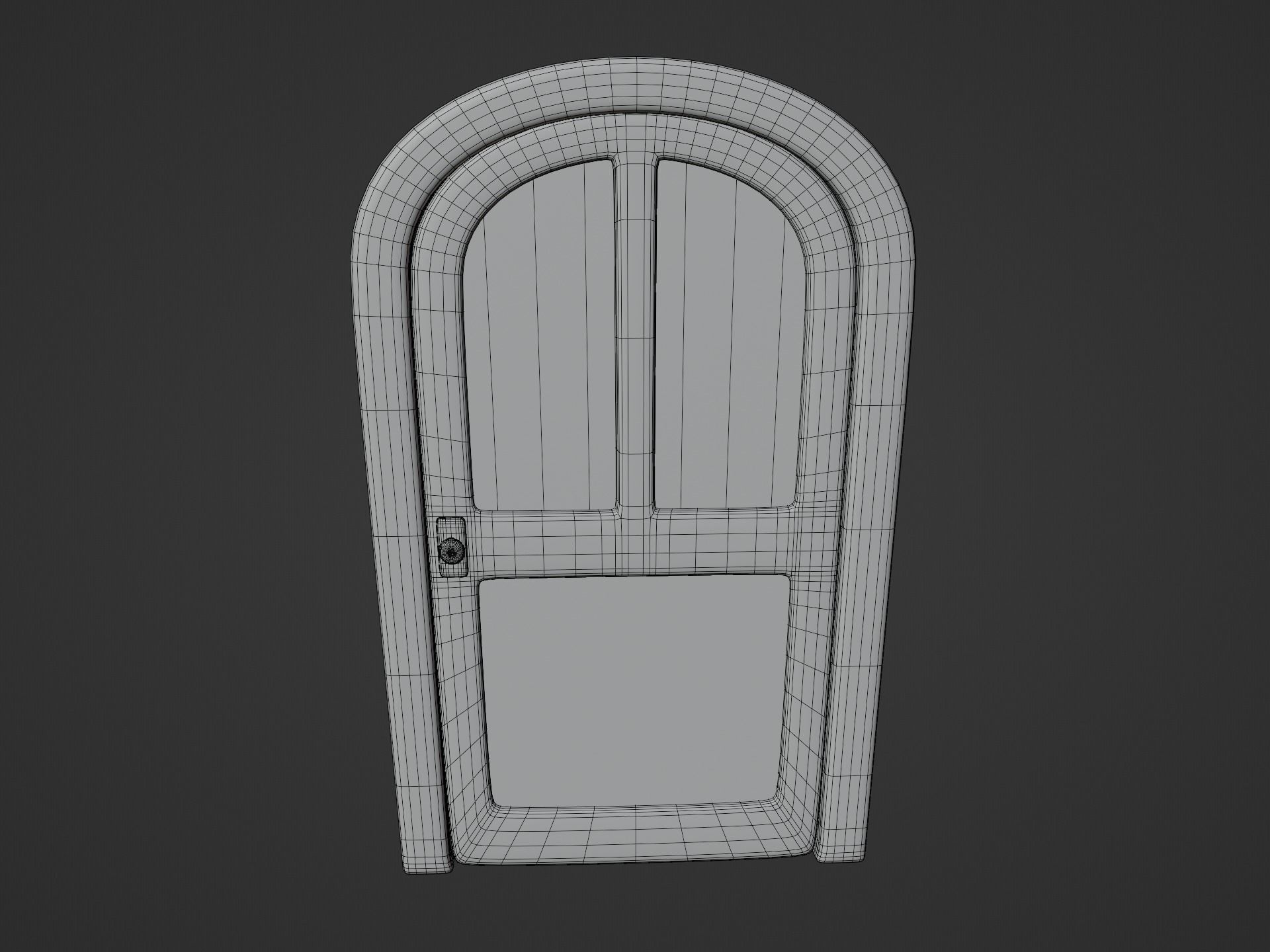 Cartoon Doors Collection 2 Low-poly 3D model_15