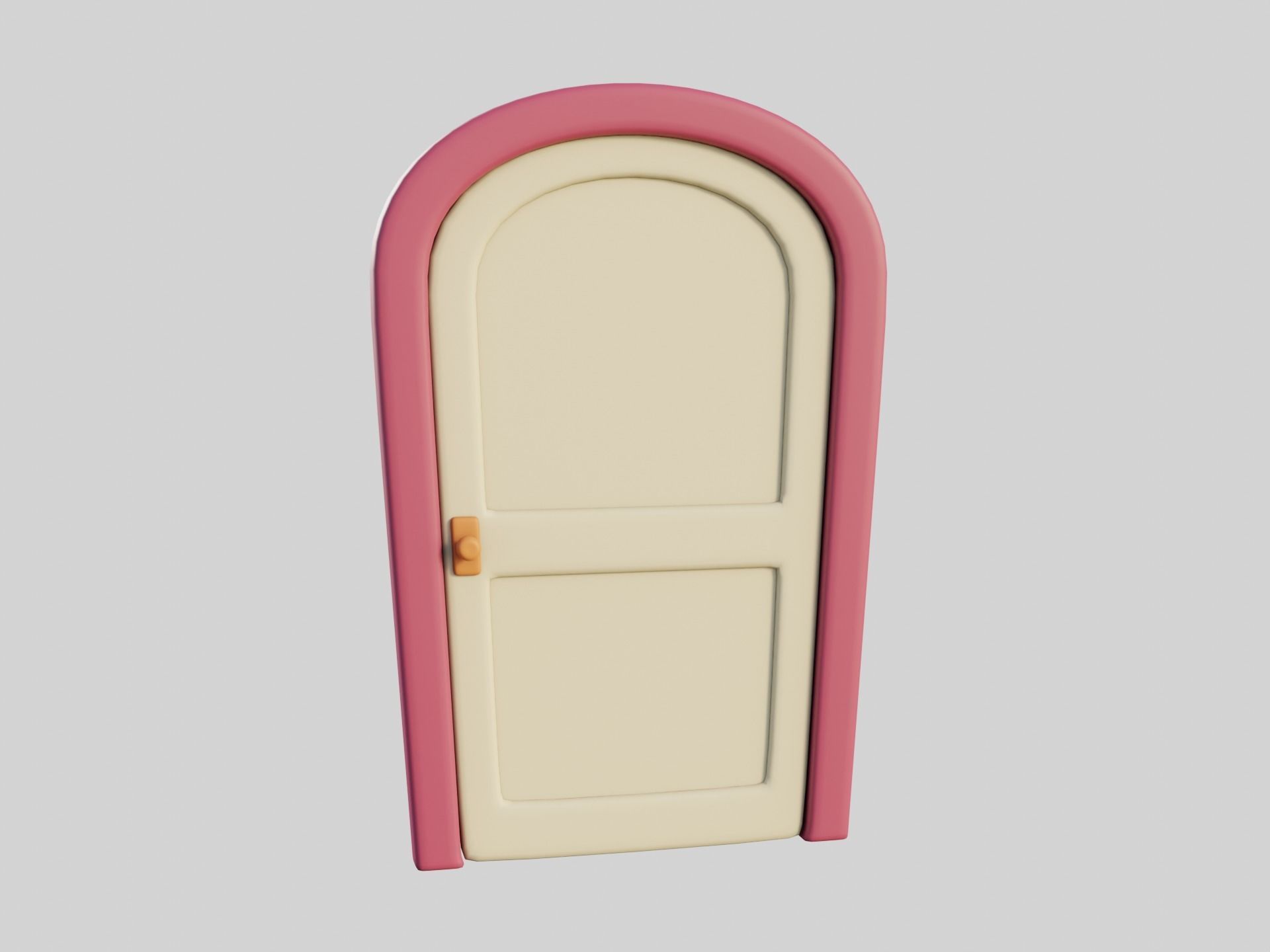 Cartoon Doors Collection 2 Low-poly 3D model_41