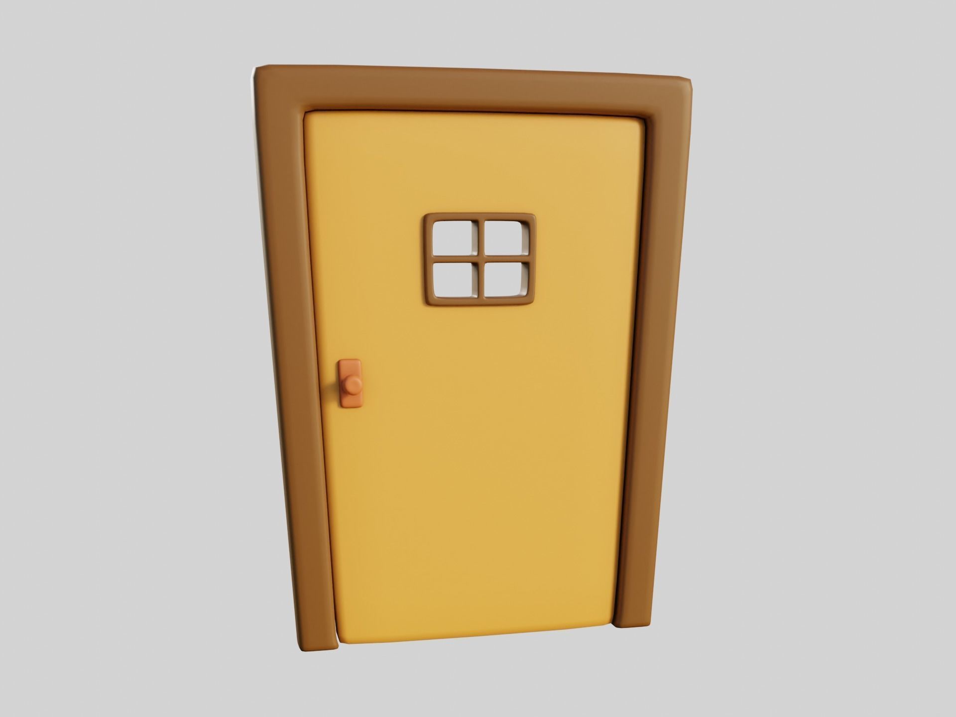 Cartoon Doors Collection 2 Low-poly 3D model_16