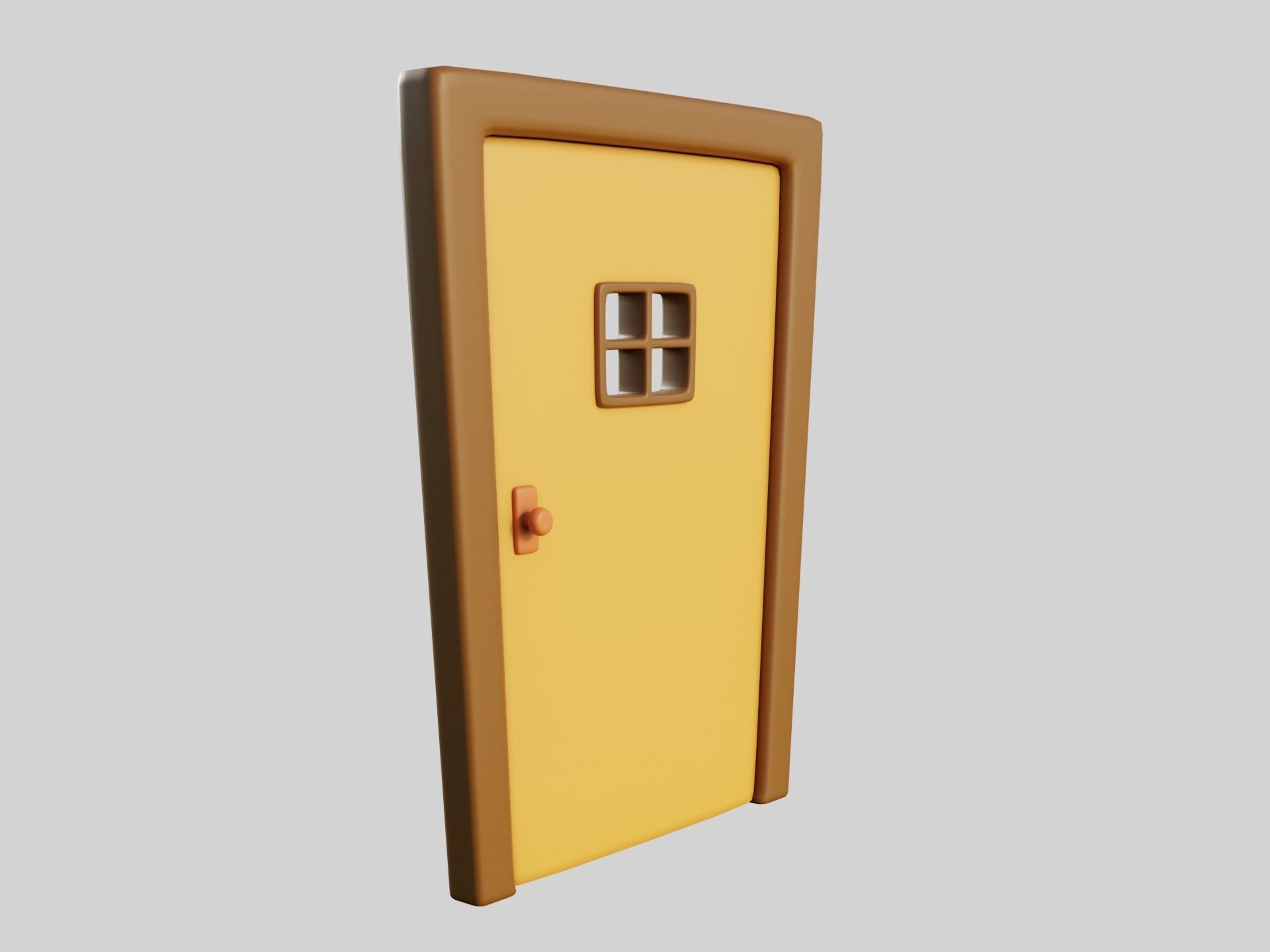 Cartoon Doors Collection 2 Low-poly 3D model_17