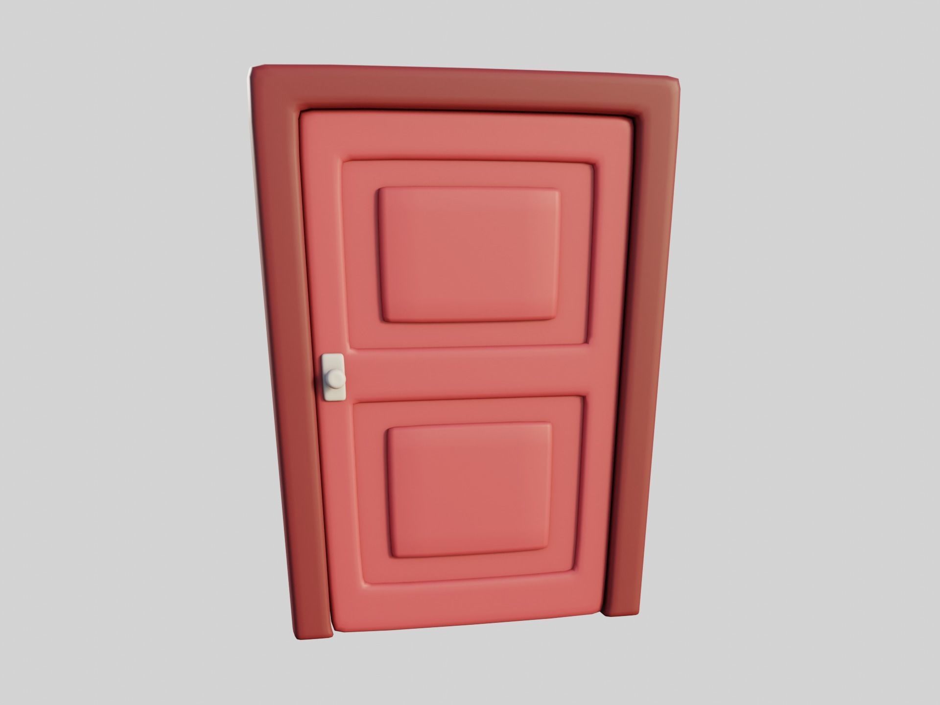 Cartoon Doors Collection 2 Low-poly 3D model_31