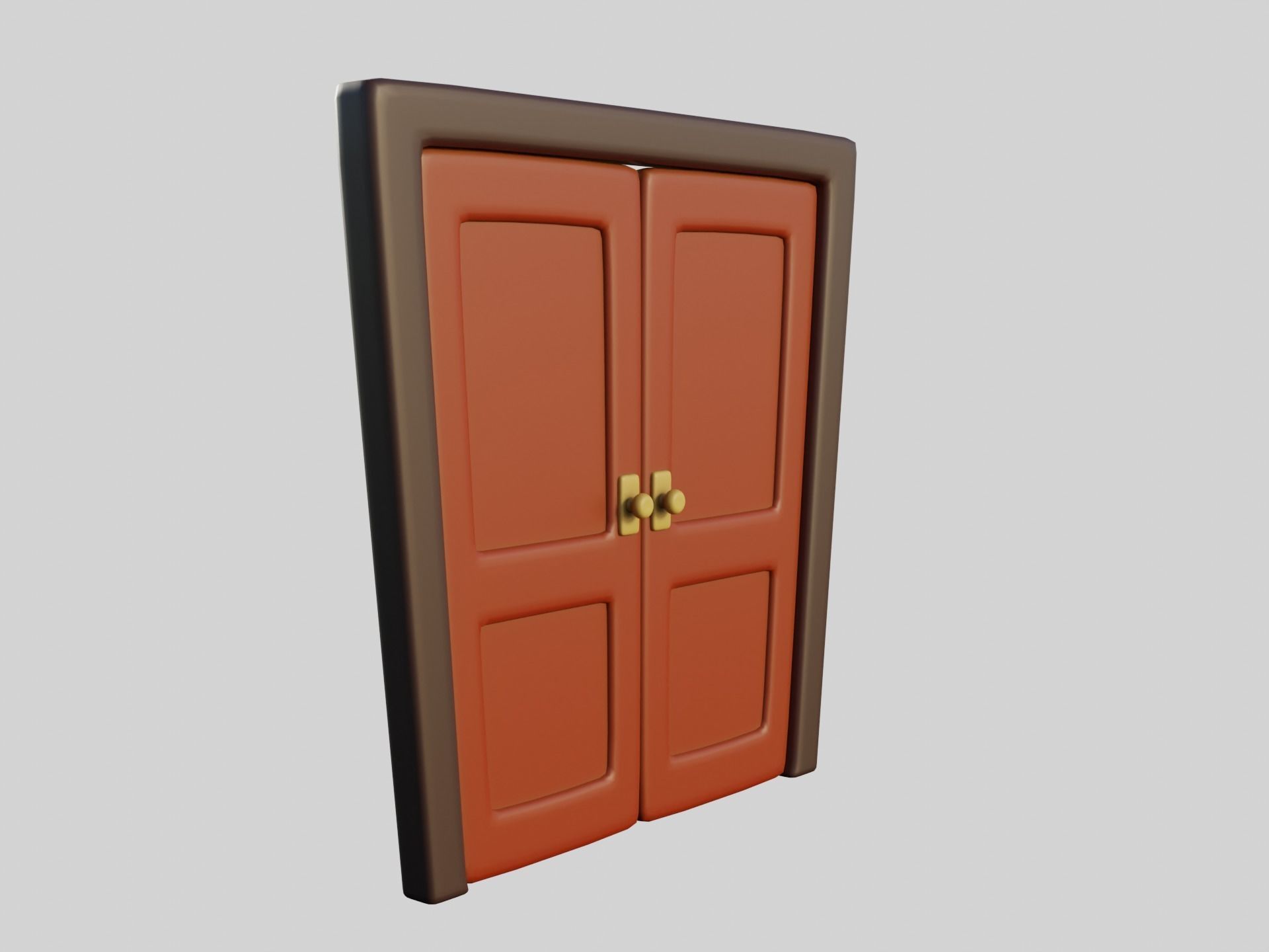 Cartoon Doors Collection 2 Low-poly 3D model_22