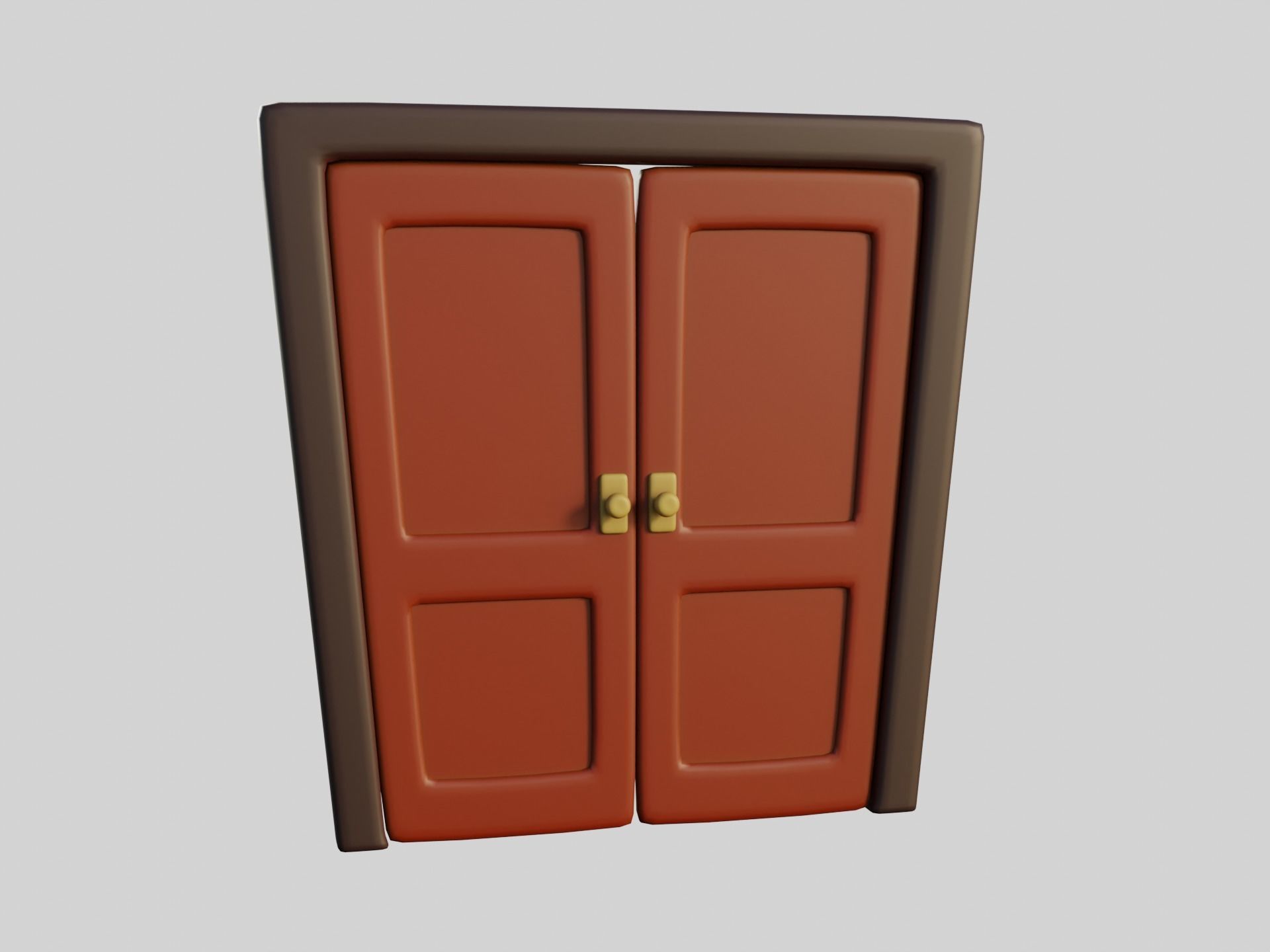 Cartoon Doors Collection 2 Low-poly 3D model_21