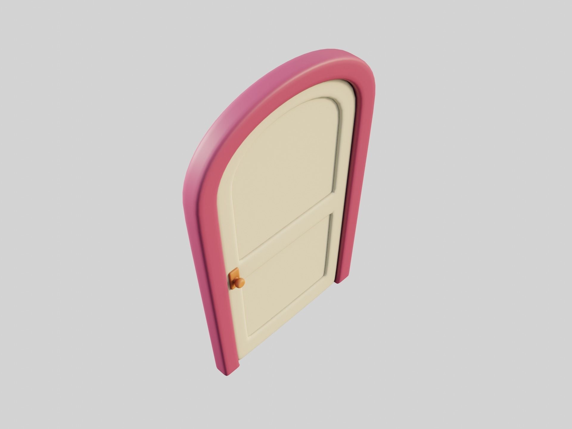 Cartoon Doors Collection 2 Low-poly 3D model_44
