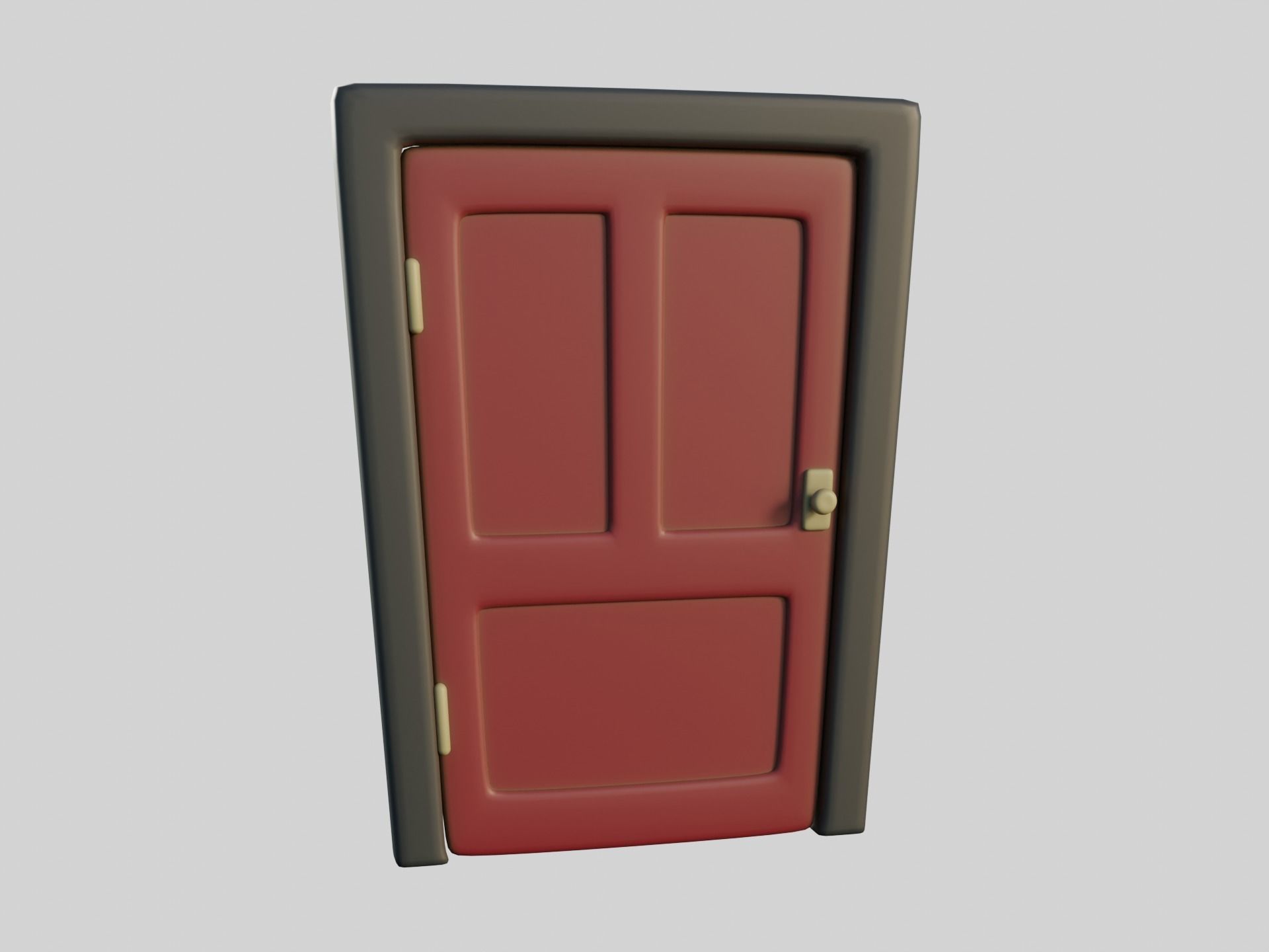 Cartoon Doors Collection 2 Low-poly 3D model_8