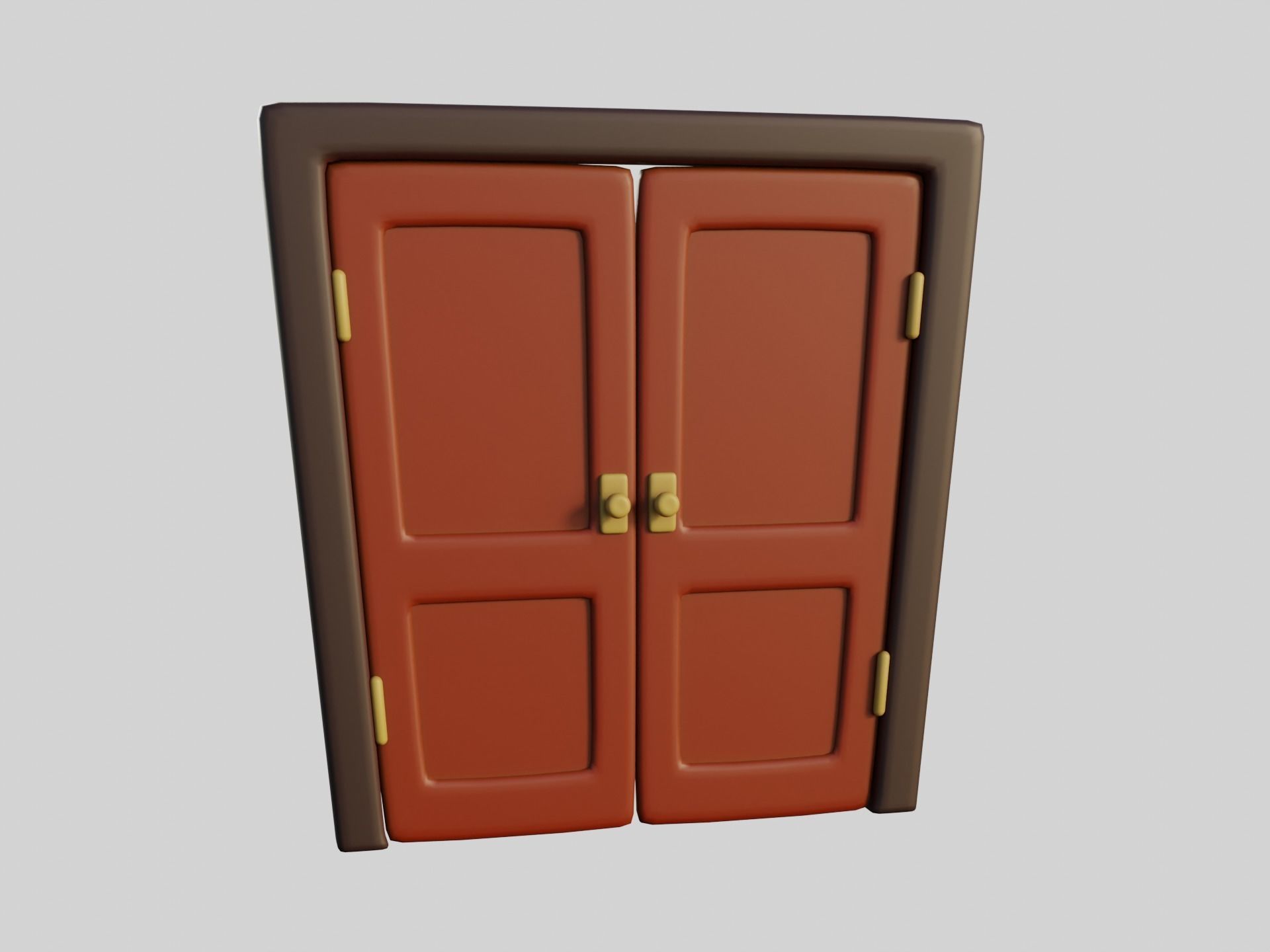 Cartoon Doors Collection 2 Low-poly 3D model_23