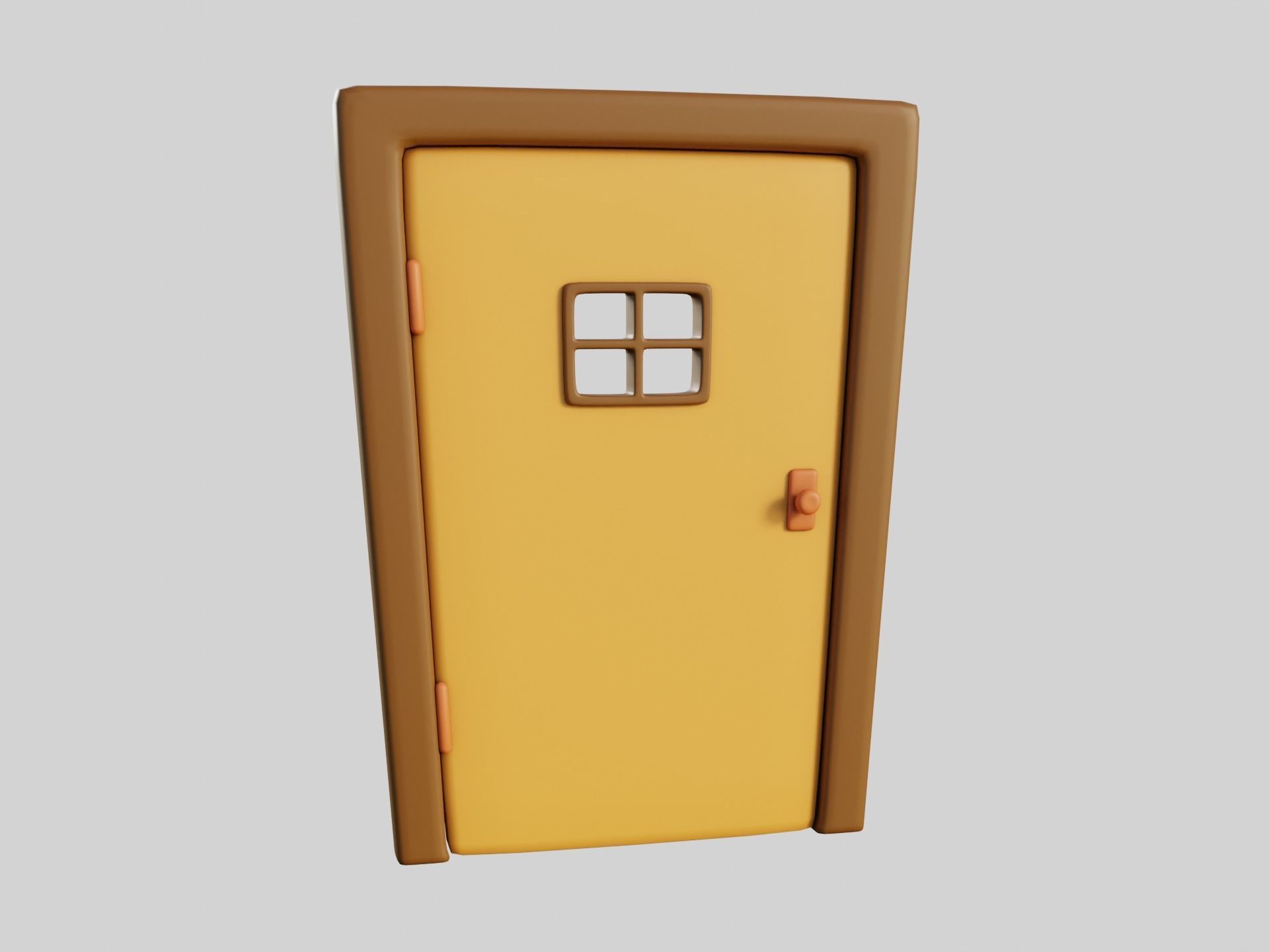 Cartoon Doors Collection 2 Low-poly 3D model_18