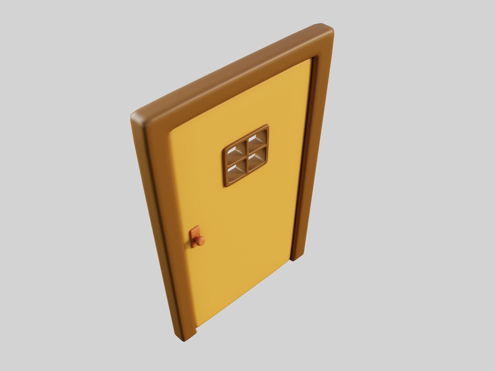 Cartoon Doors Collection 2 Low-poly 3D model_19