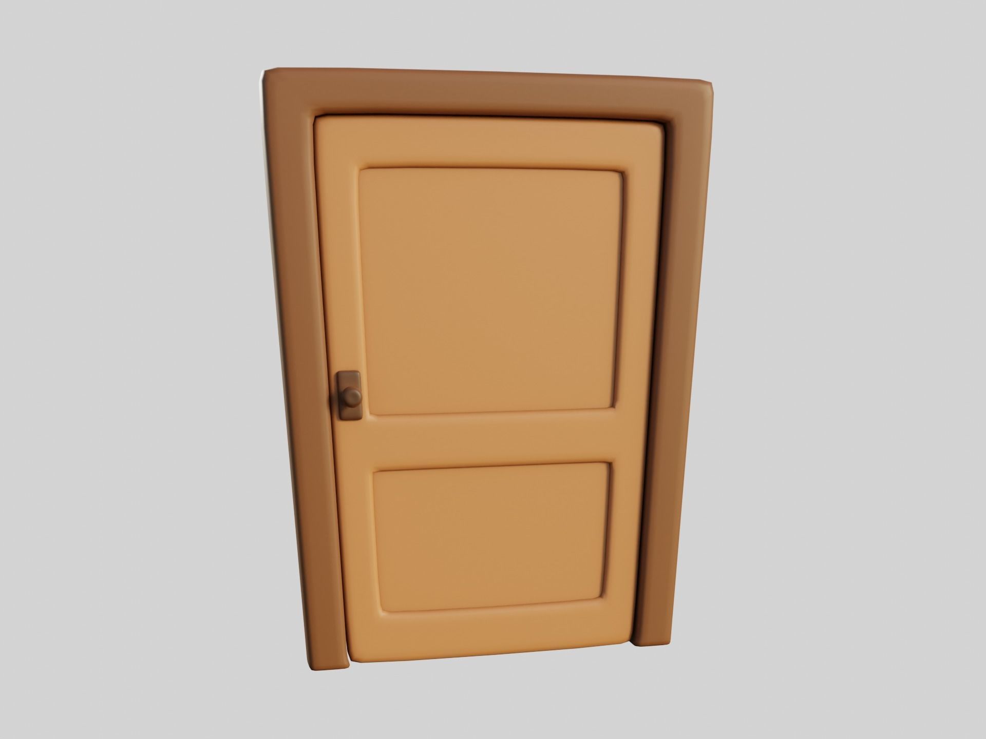 Cartoon Doors Collection 2 Low-poly 3D model_36