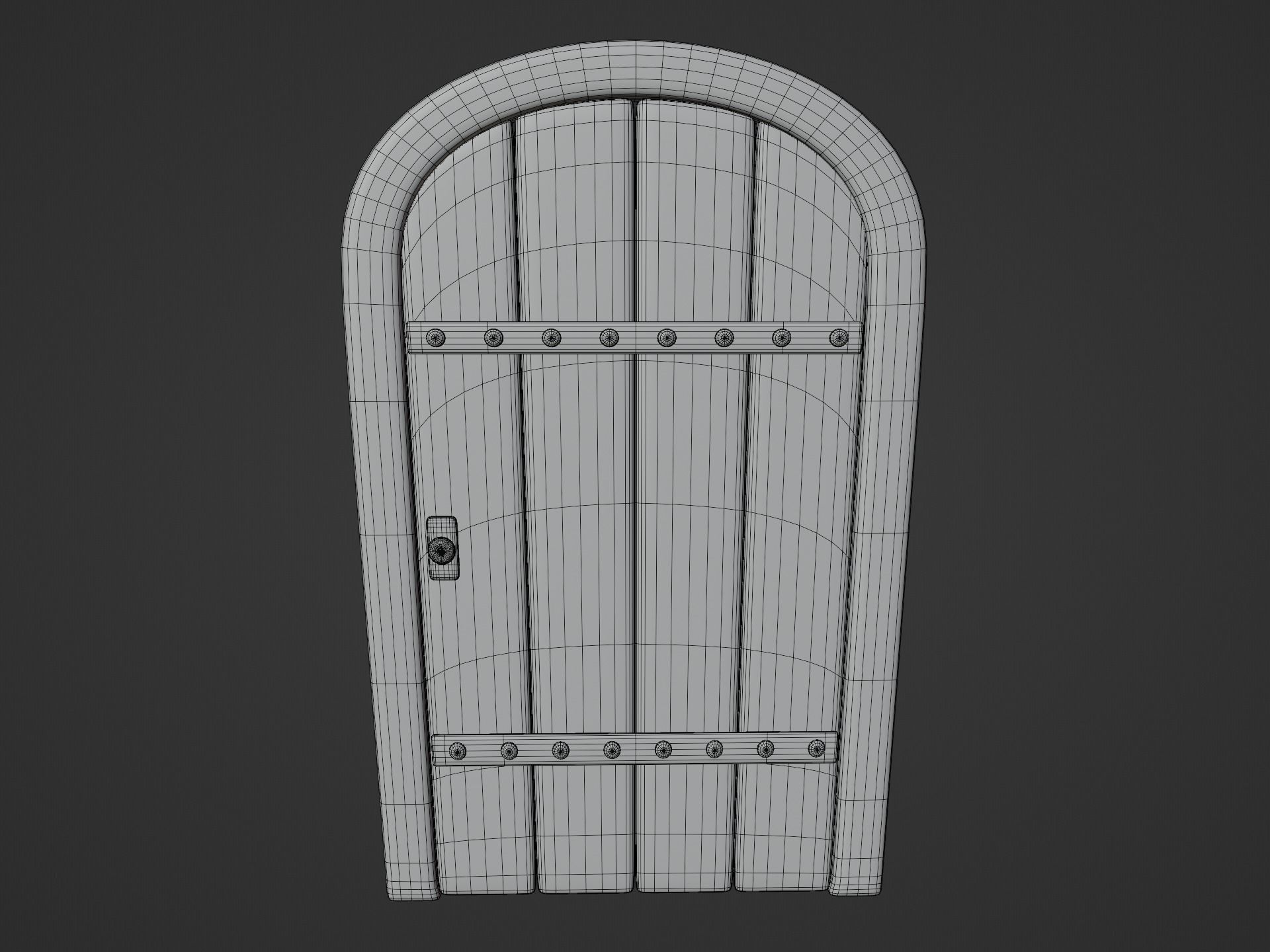 Cartoon Doors Collection 2 Low-poly 3D model_30