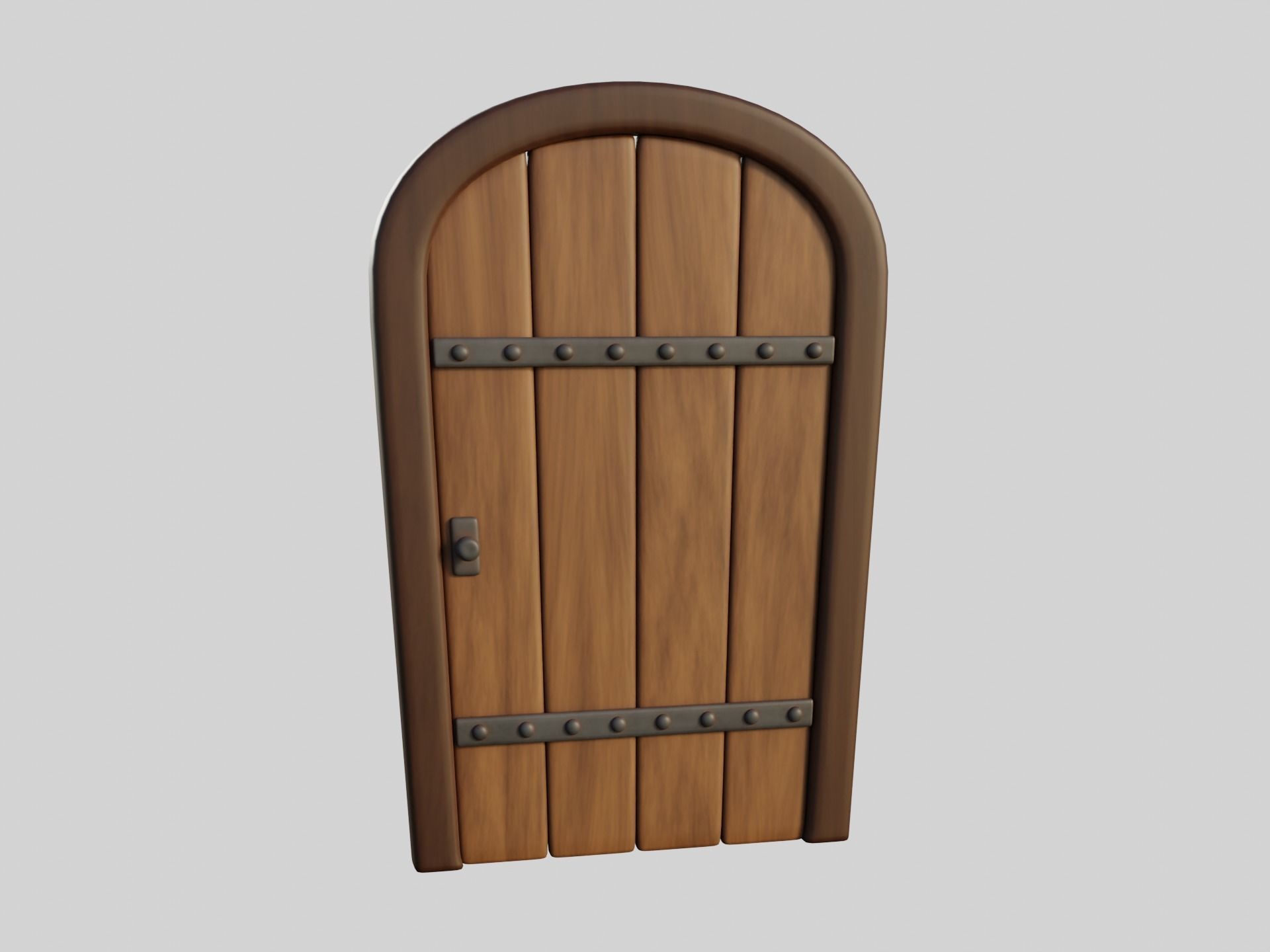 Cartoon Doors Collection 2 Low-poly 3D model_26