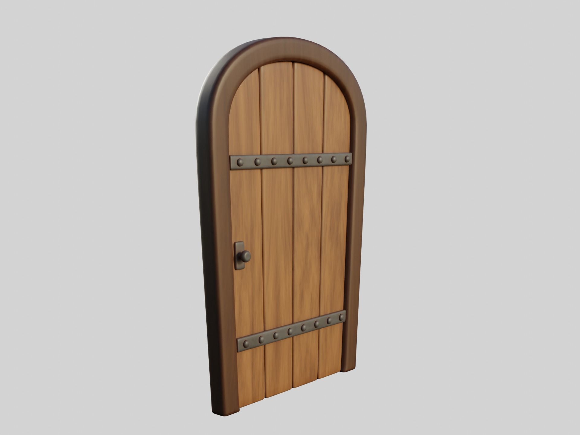 Cartoon Doors Collection 2 Low-poly 3D model_27