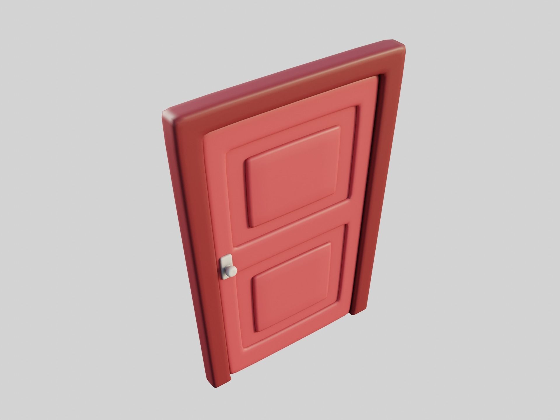 Cartoon Doors Collection 2 Low-poly 3D model_34