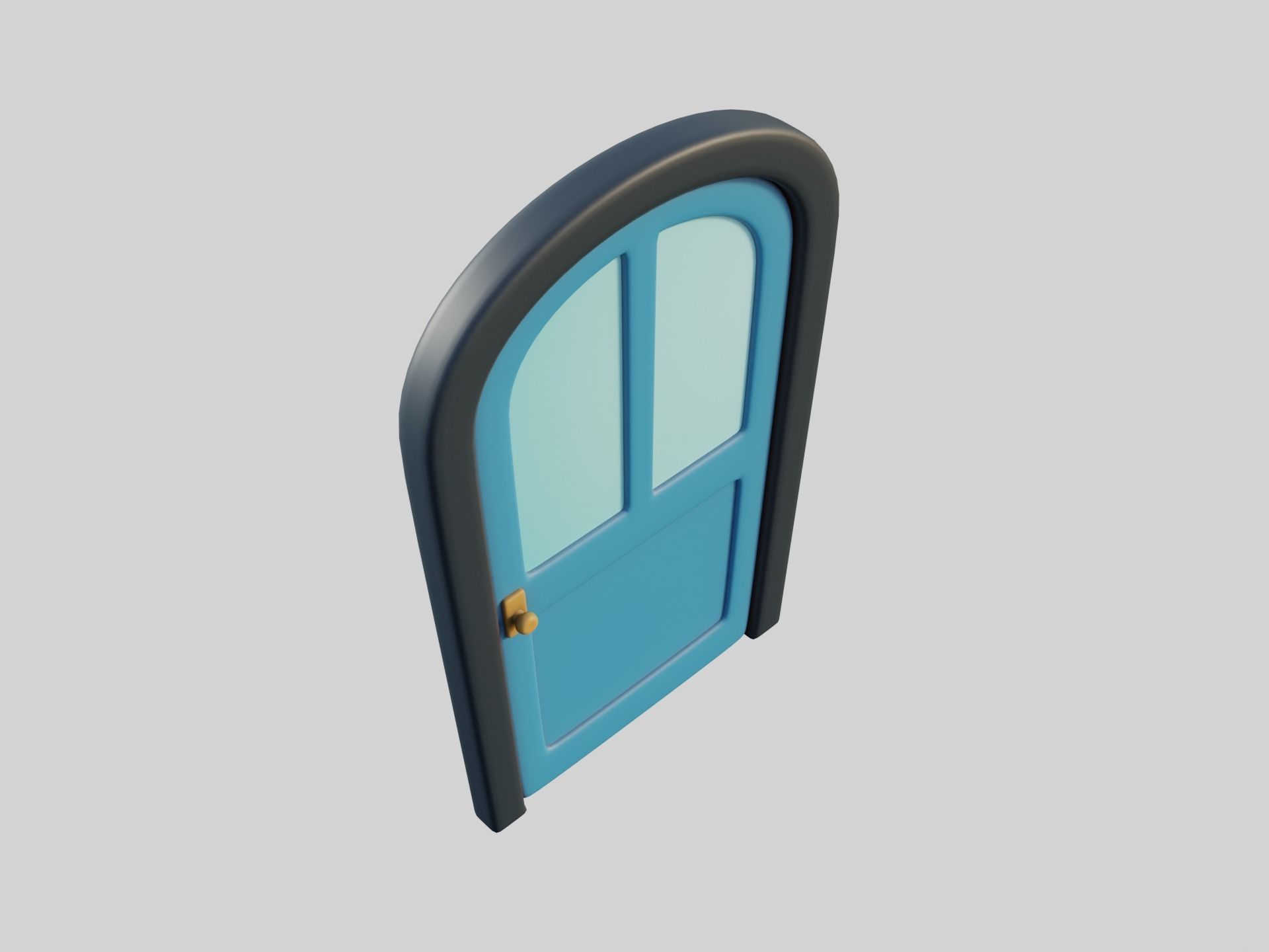 Cartoon Doors Collection 2 Low-poly 3D model_14