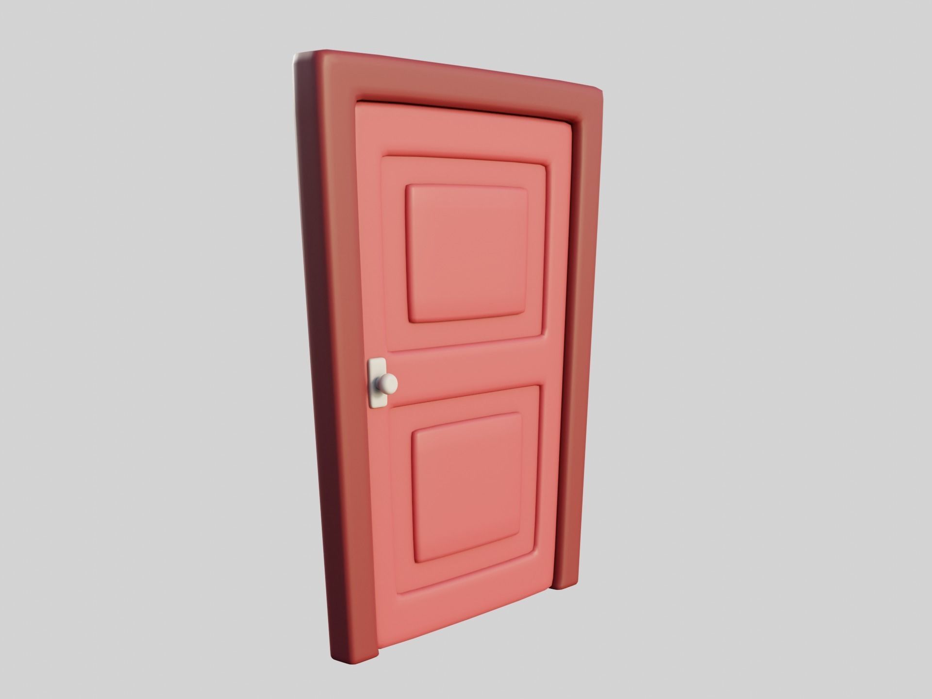 Cartoon Doors Collection 2 Low-poly 3D model_32