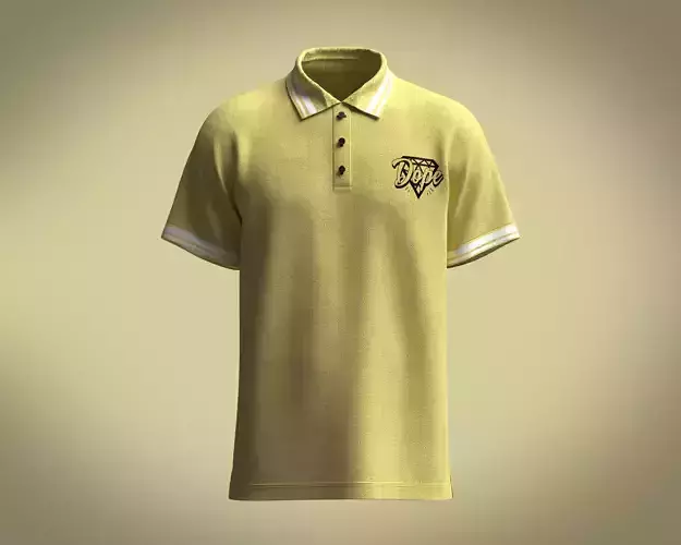 Polo Shirt-DOPE 3D model