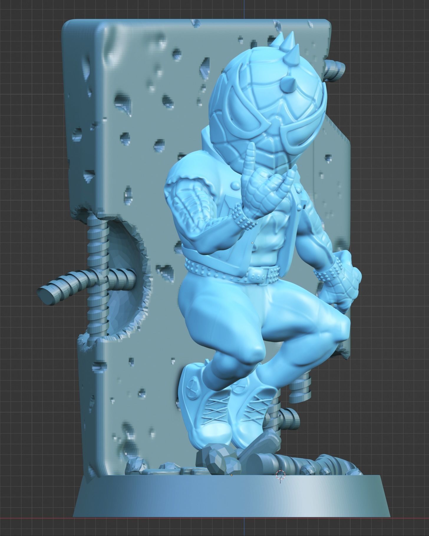 Marvel United Spider-Punk STL for 3D printing 3D print model_5