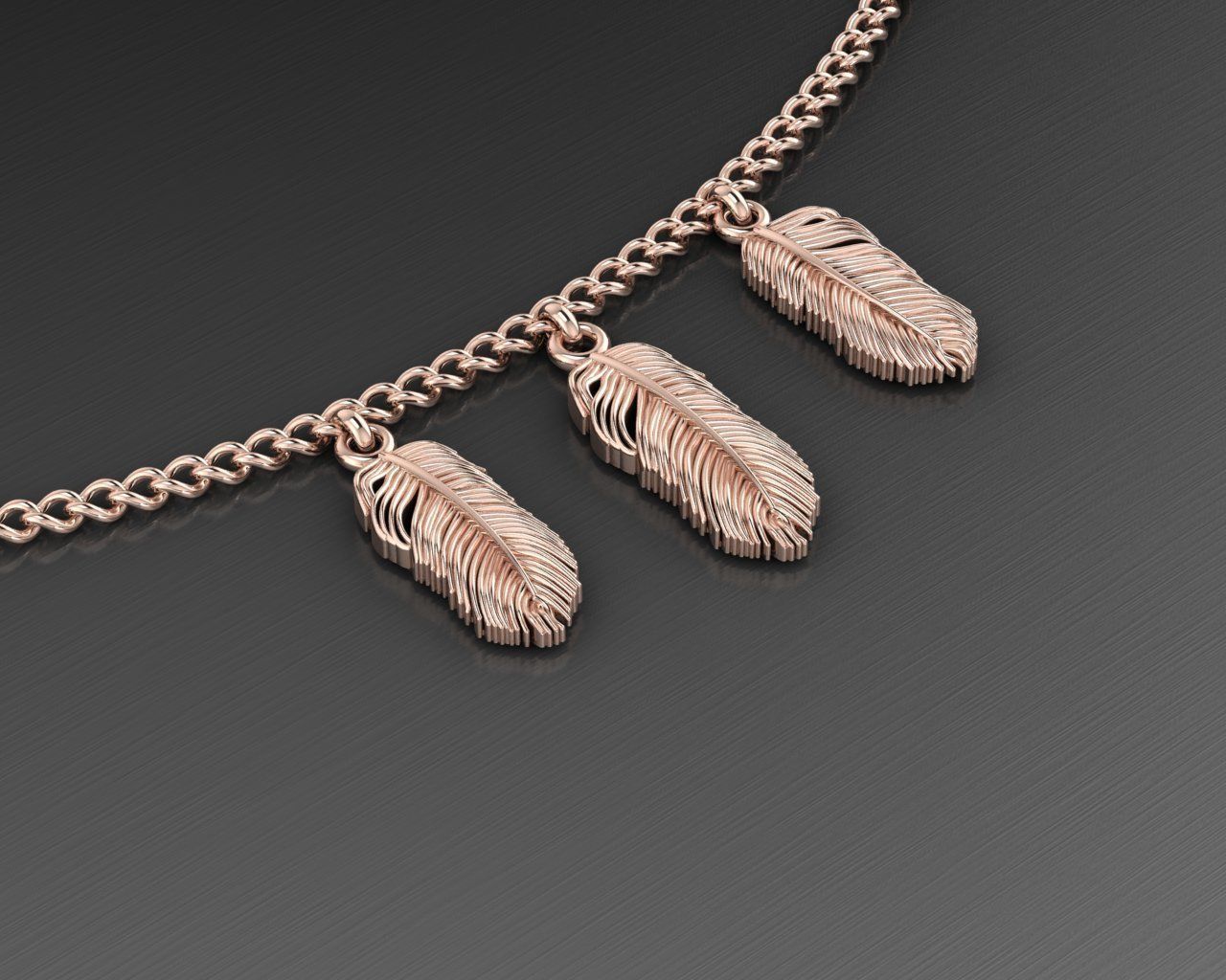feather pendant 3D print model_6
