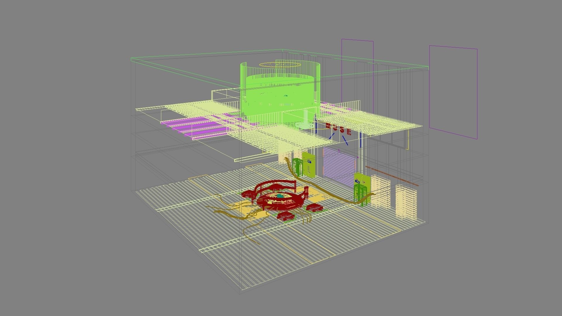 Sci-fi exhibition stand The Muse 3D model_41