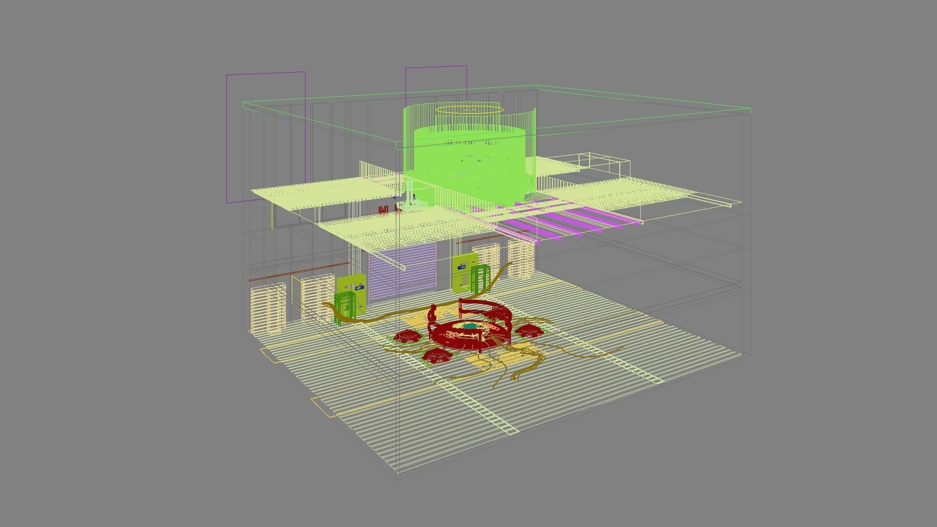 Sci-fi exhibition stand The Muse 3D model_29