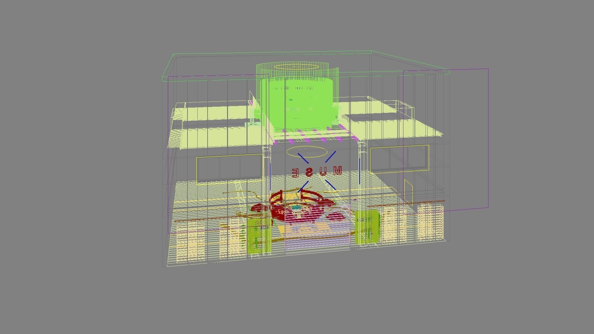 Sci-fi exhibition stand The Muse 3D model_12