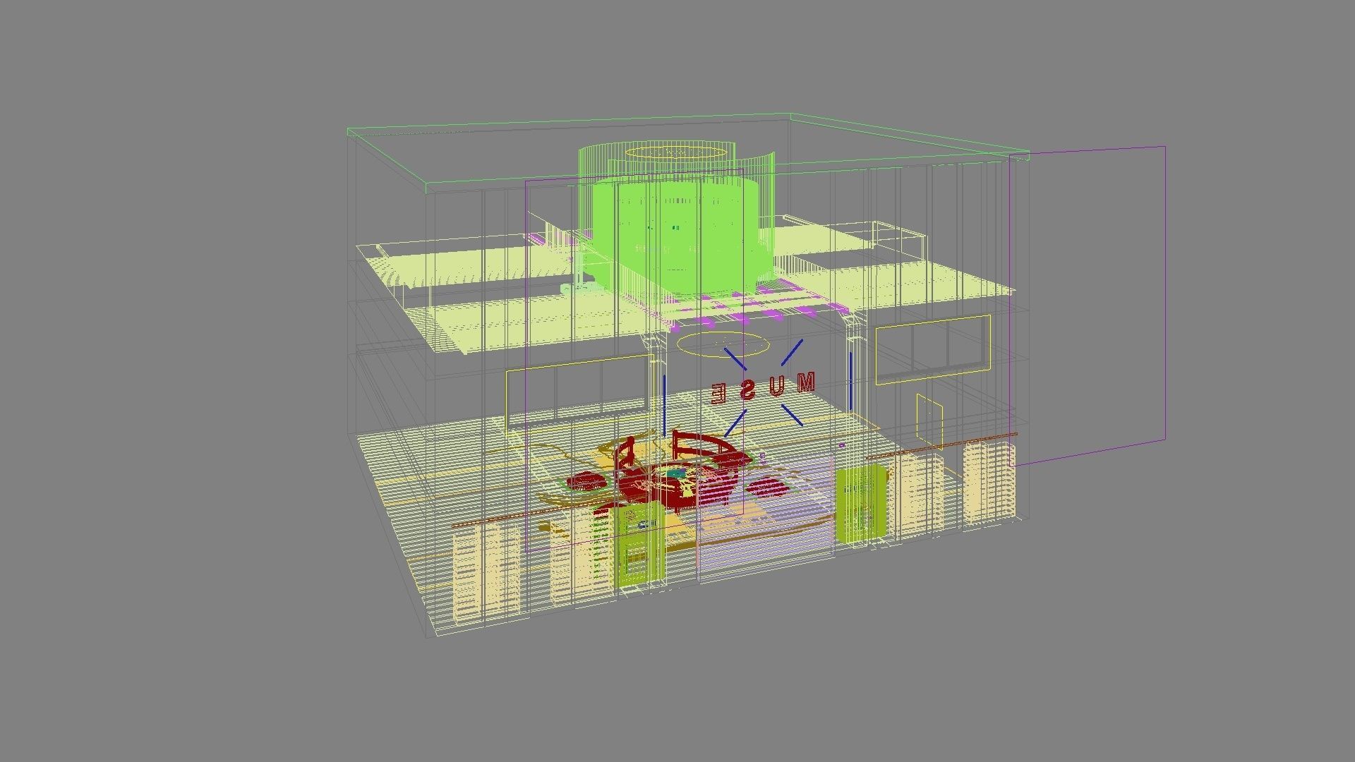 Sci-fi exhibition stand The Muse 3D model_37