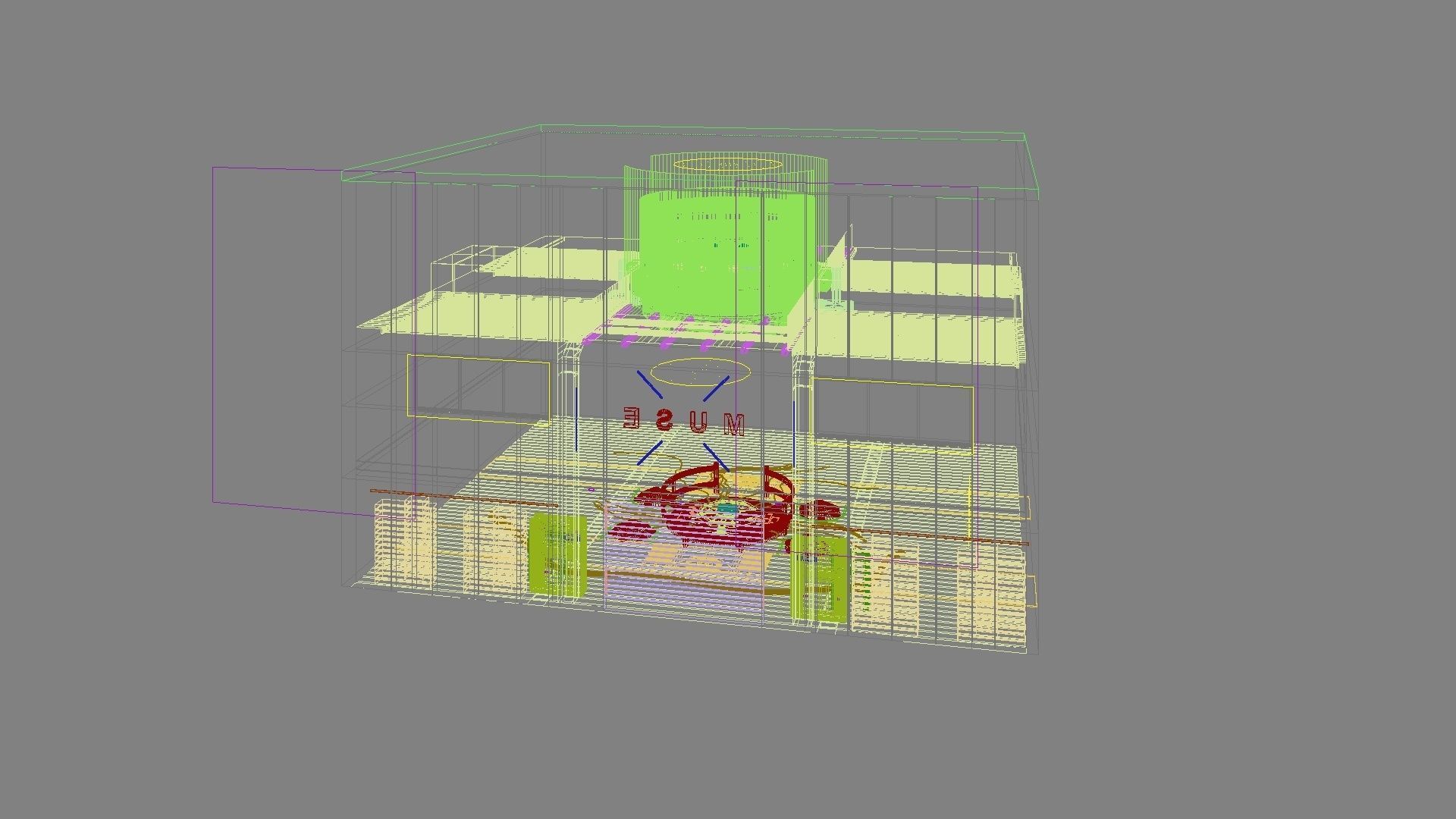 Sci-fi exhibition stand The Muse 3D model_28