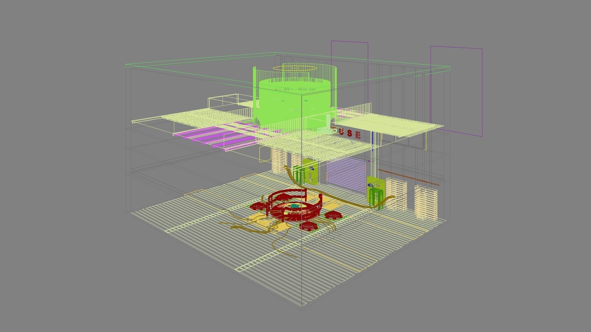 Sci-fi exhibition stand The Muse 3D model_14