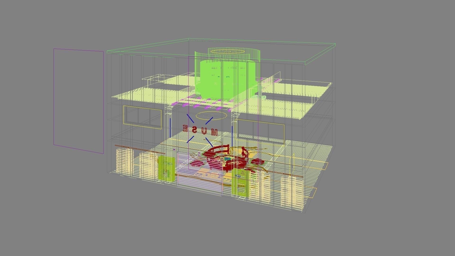 Sci-fi exhibition stand The Muse 3D model_10