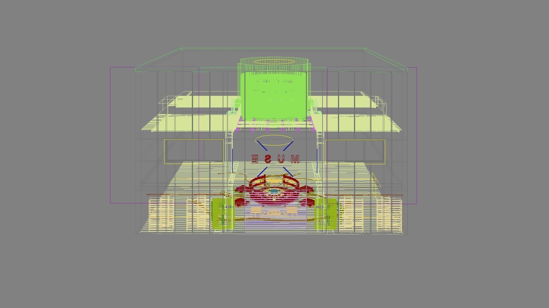 Sci-fi exhibition stand The Muse 3D model_17