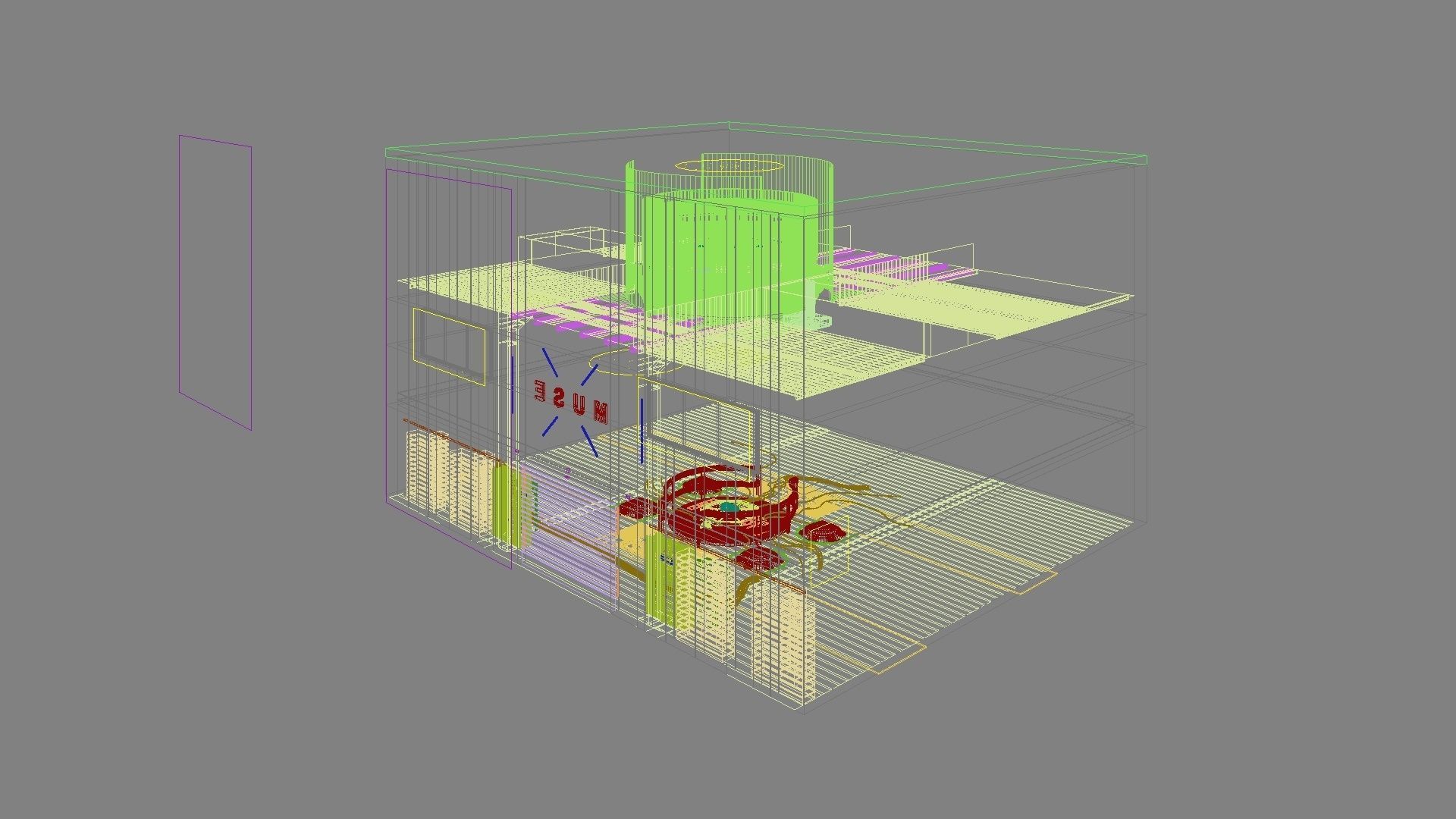 Sci-fi exhibition stand The Muse 3D model_33