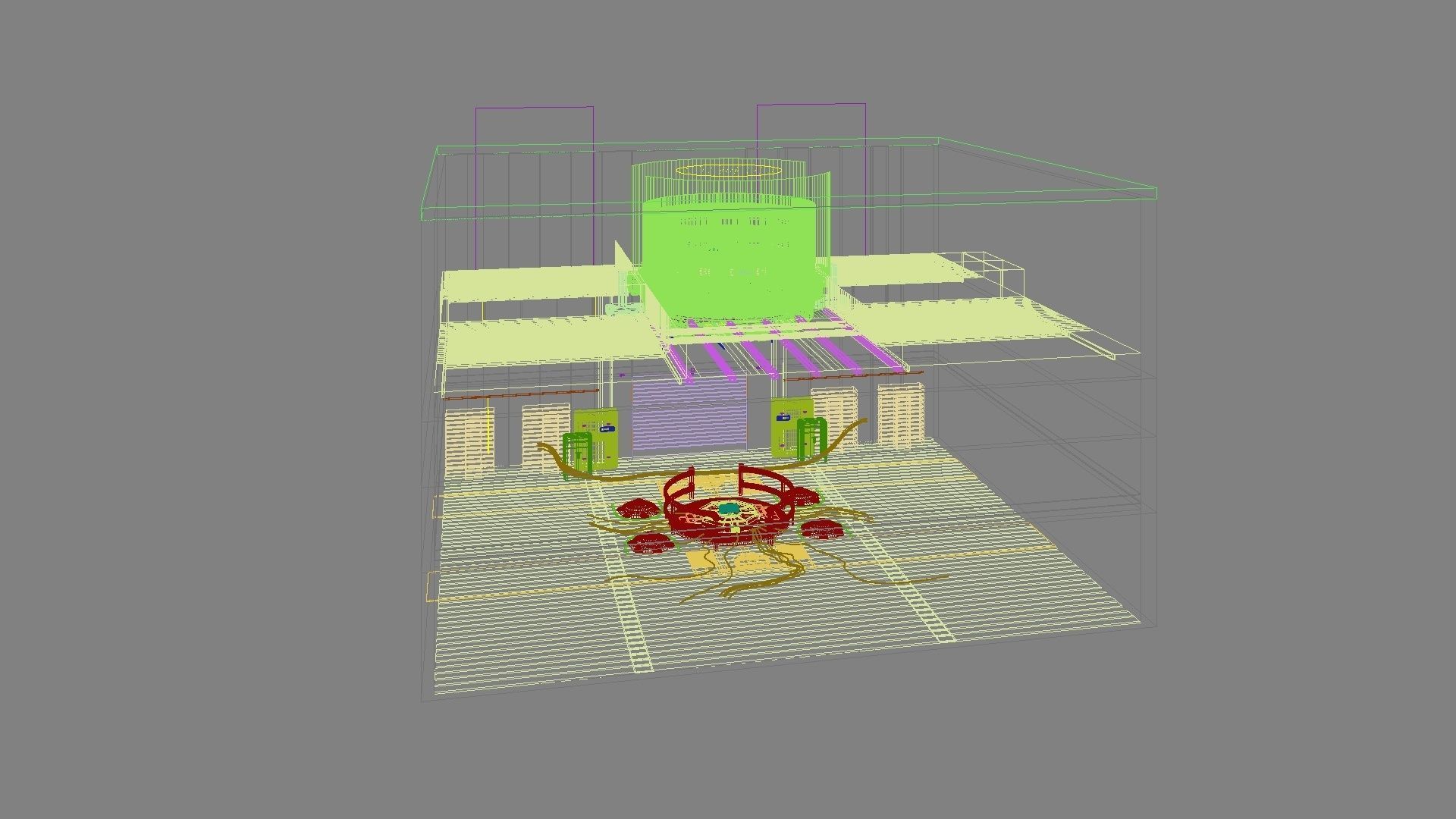 Sci-fi exhibition stand The Muse 3D model_39