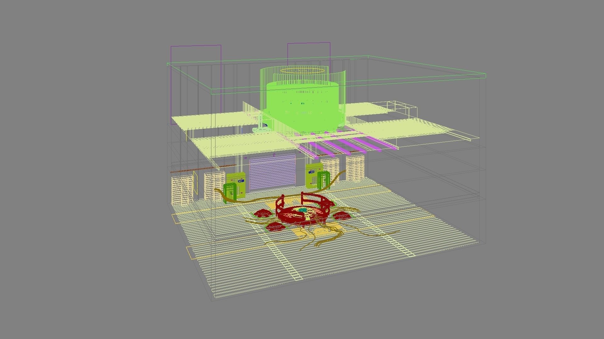 Sci-fi exhibition stand The Muse 3D model_32