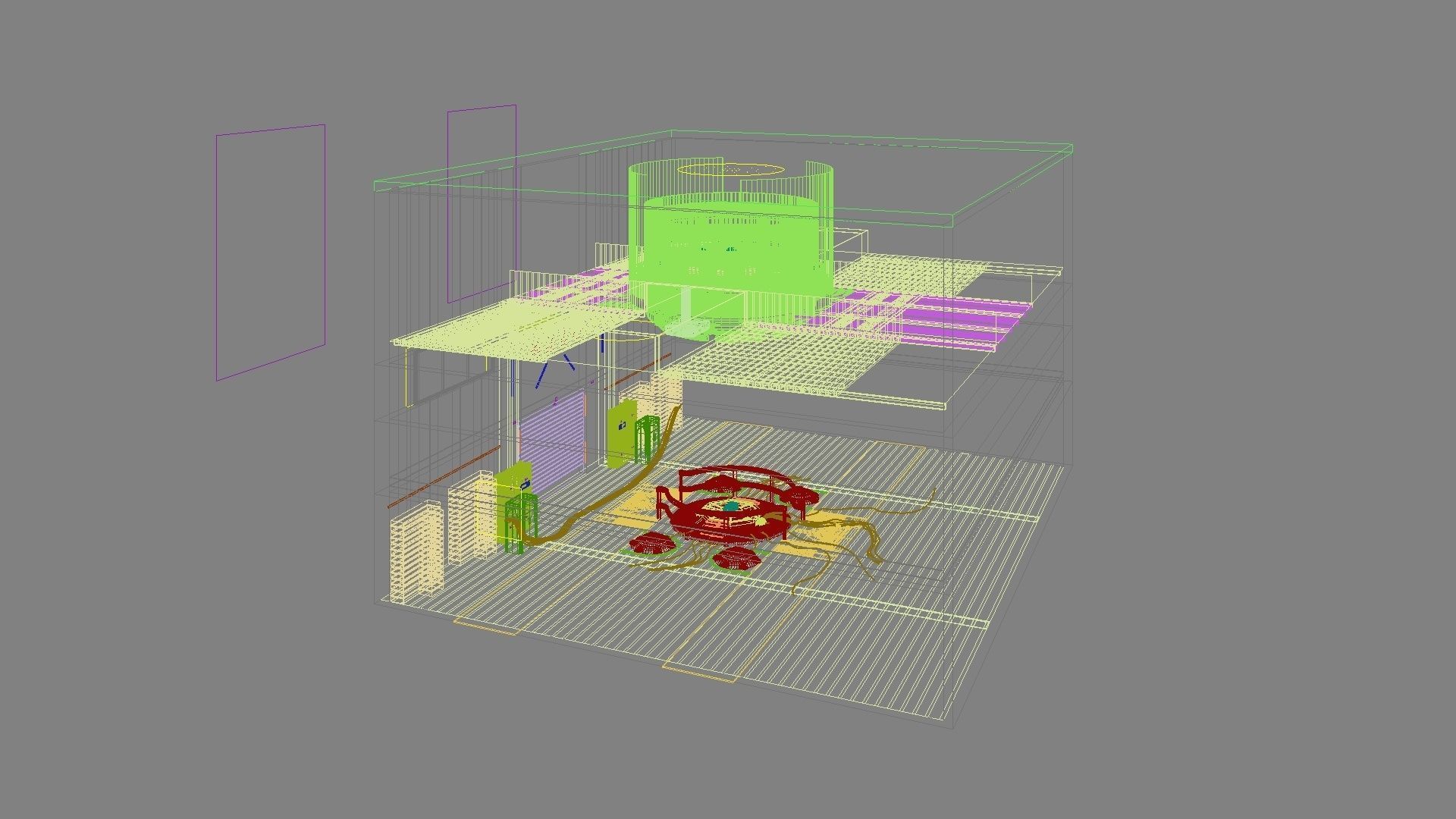 Sci-fi exhibition stand The Muse 3D model_31