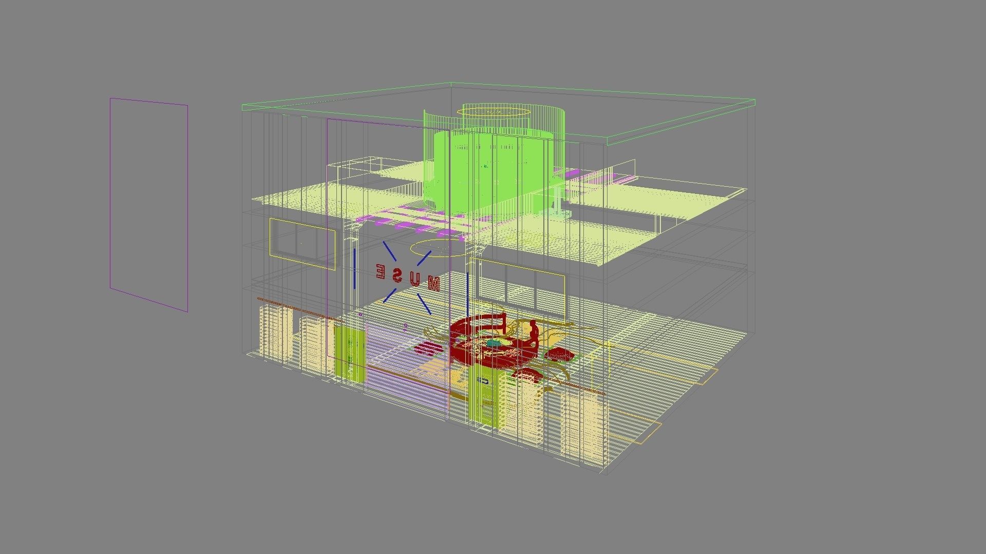 Sci-fi exhibition stand The Muse 3D model_22
