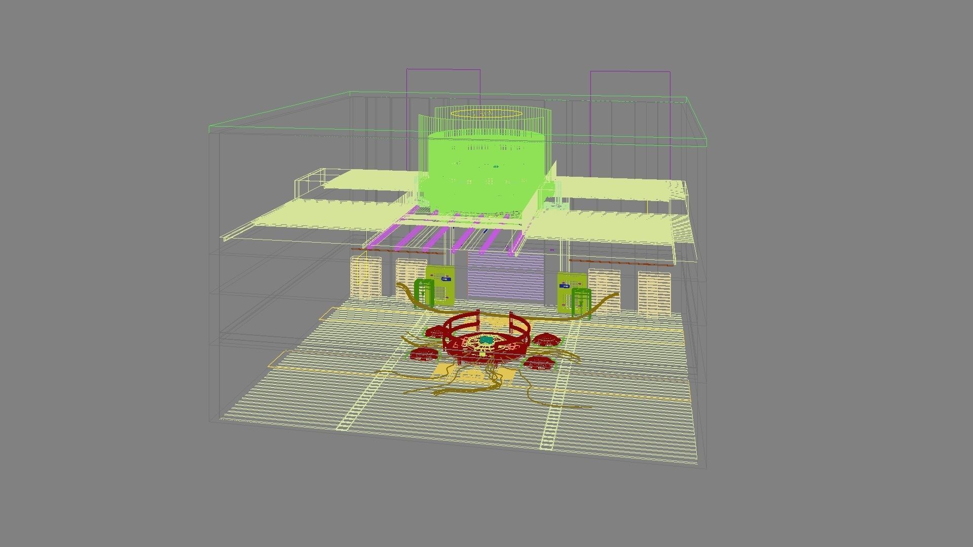 Sci-fi exhibition stand The Muse 3D model_15