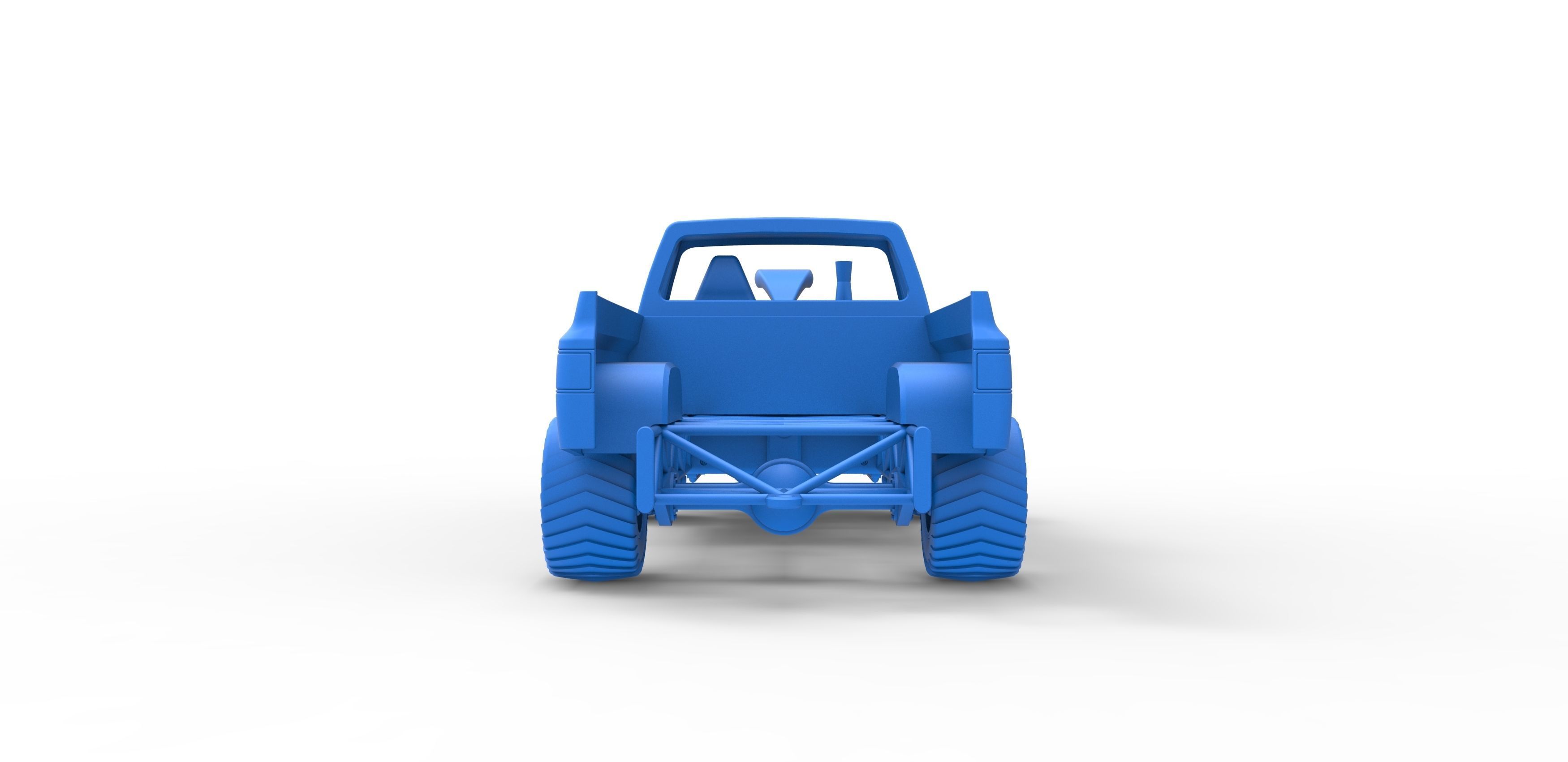 Pulling truck 4wd Scale 1 to 25 3D print model_27