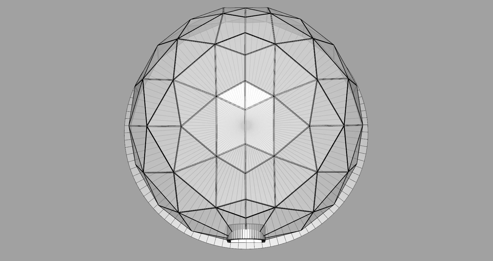 Geodesic Dome Tent 15m Diameter 3D model_8