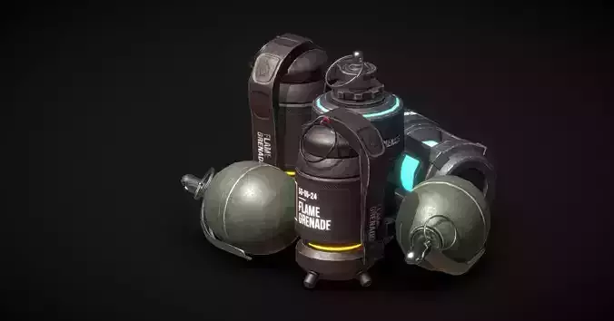 Set of grenades that Plasma Flame and AP grenades