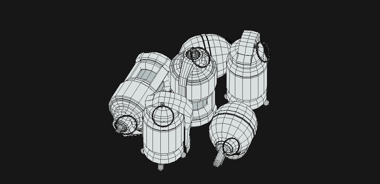 Set of grenades that Plasma Flame and AP grenades Low-poly 3D model_5