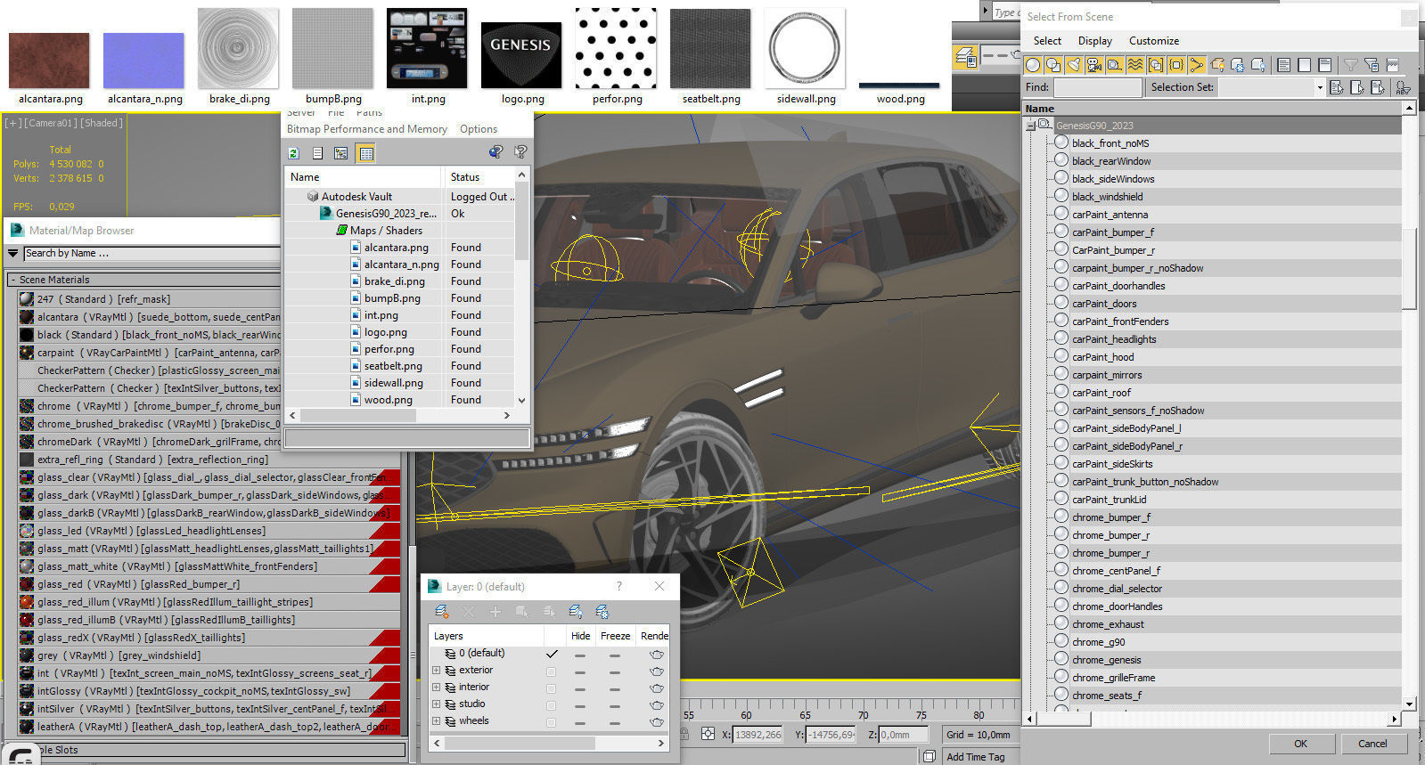 Genesis G90 2023 3D model_30