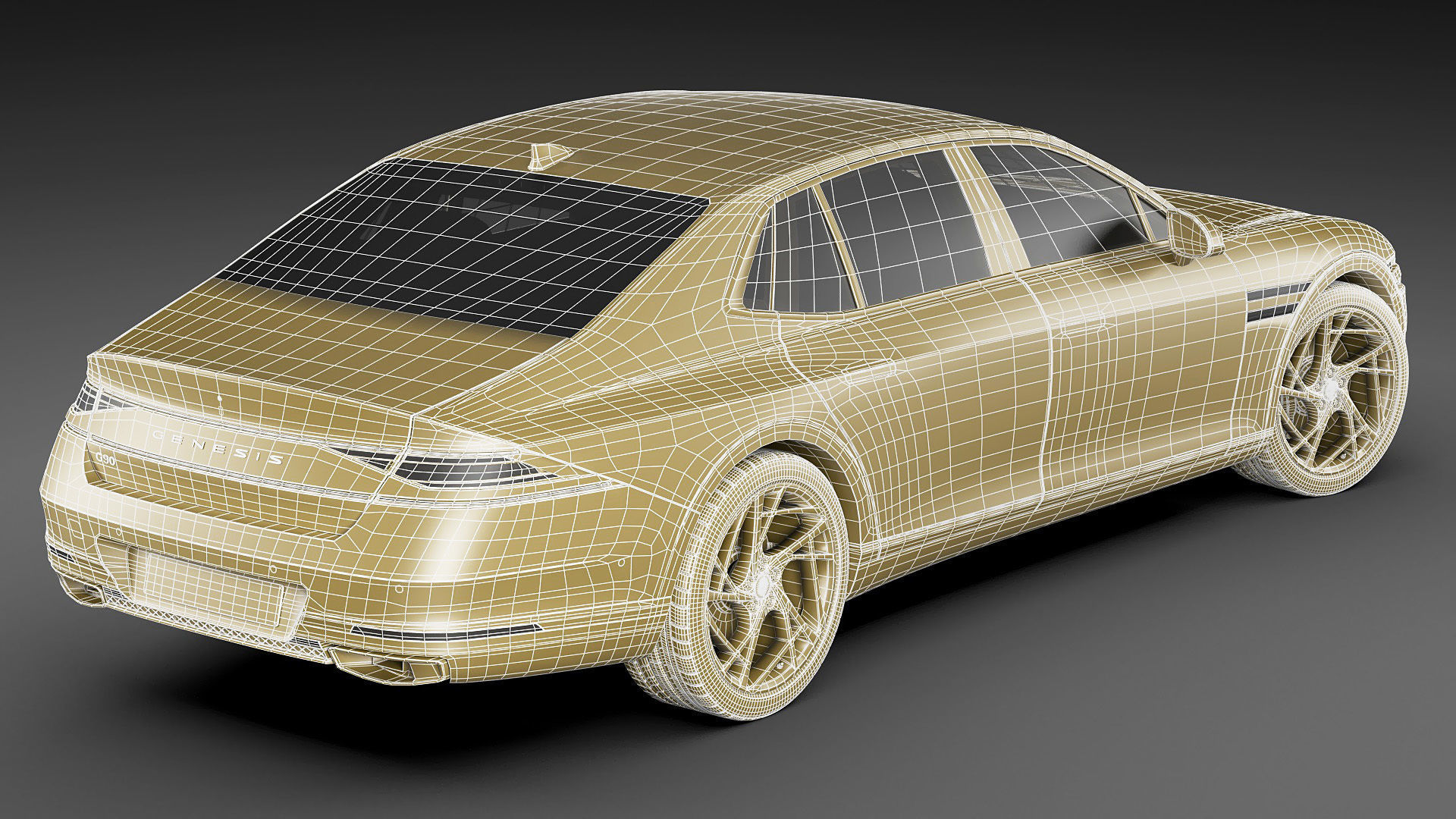 Genesis G90 2023 3D model_27