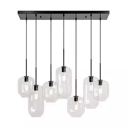  7 Light Kitchen Island Geometric Pendant