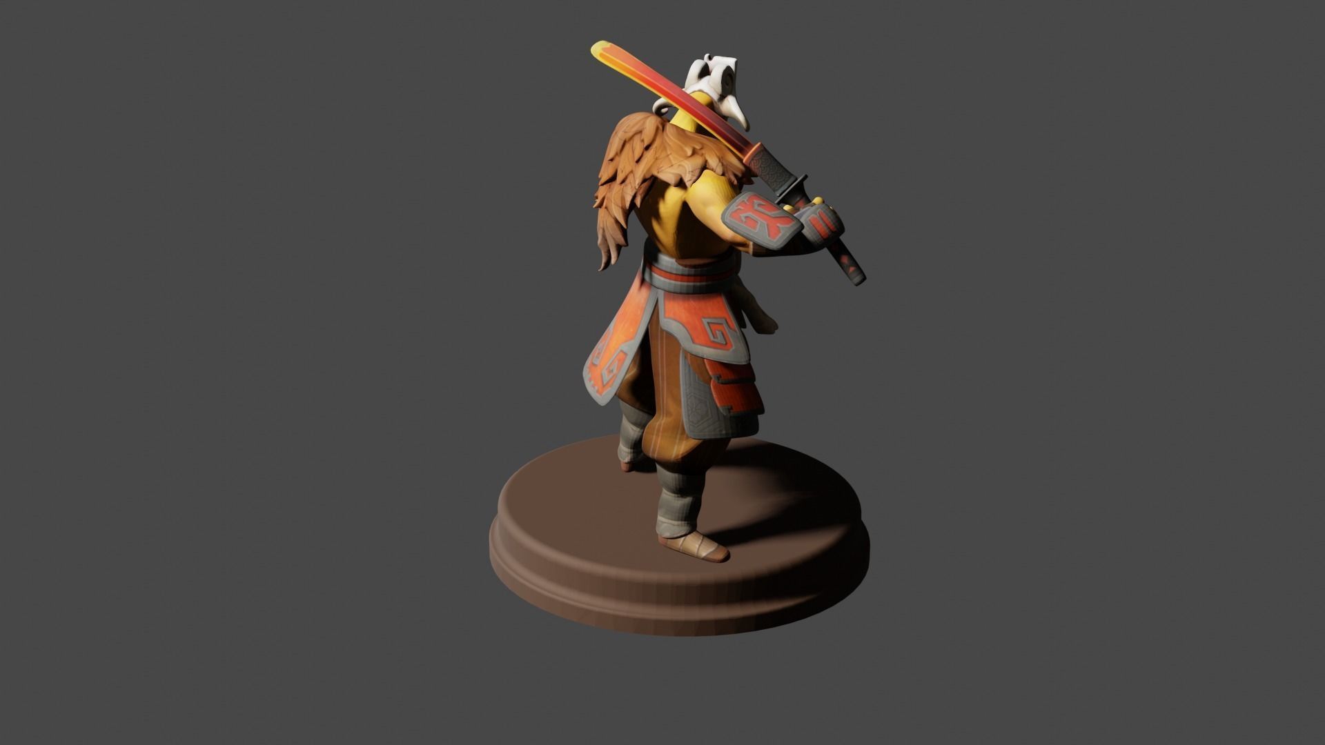 Juggernaut from Dota 2 Low-poly 3D model_3