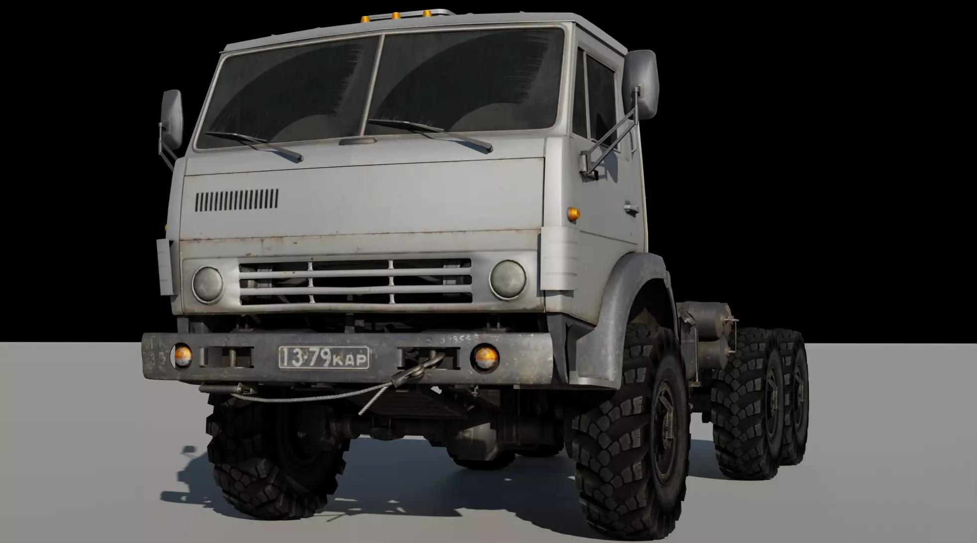 Truck scanned Low-poly 3D model