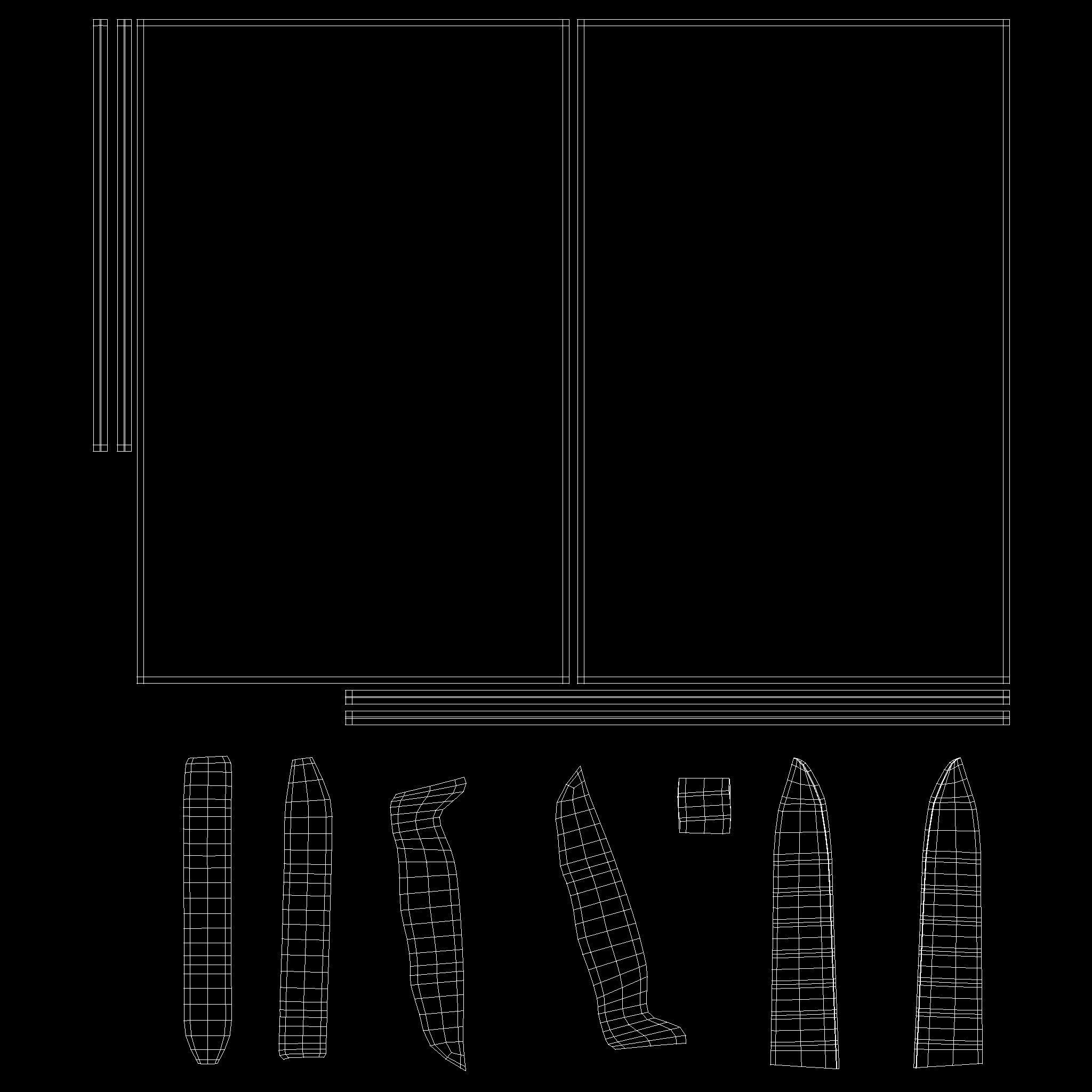 Chopping board with Chocolate and Knife Free 3D model_6