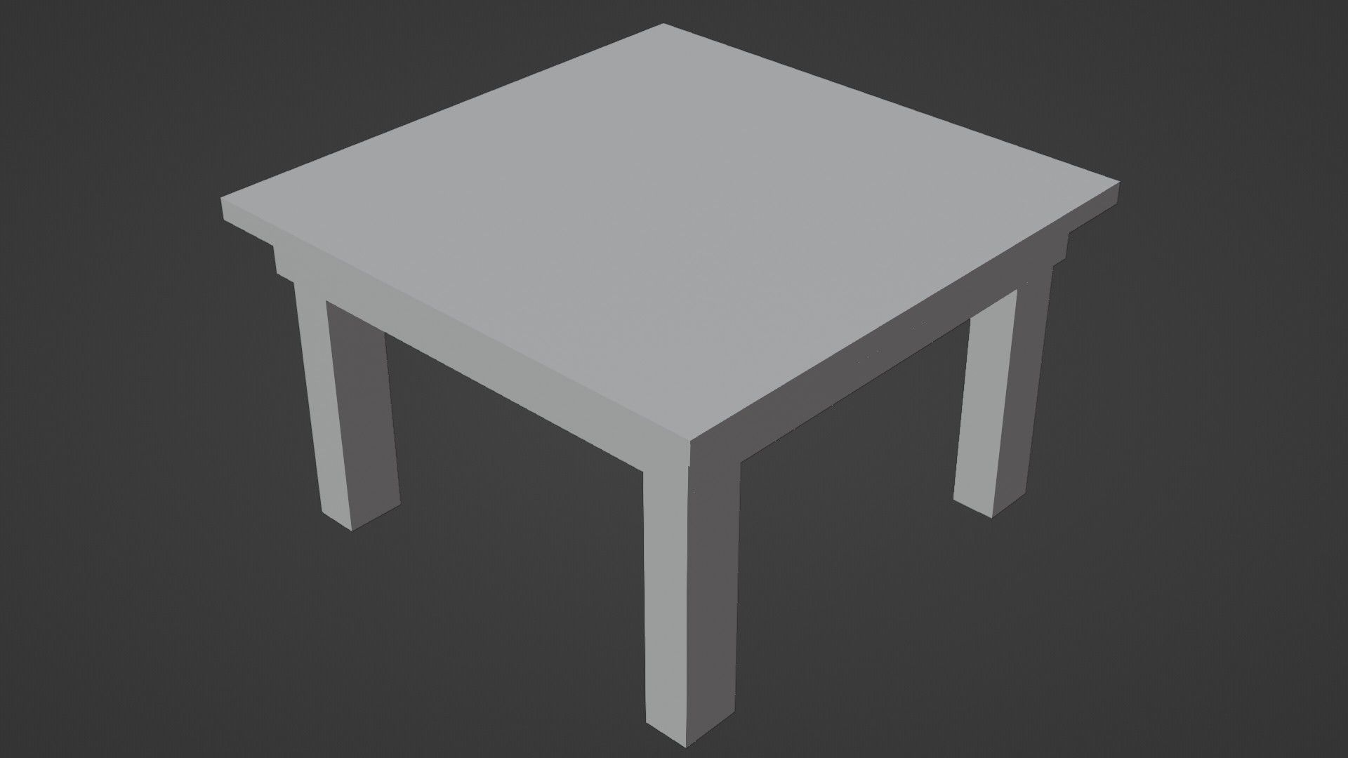 Low Poly Stylized Table Free low-poly 3D model_3