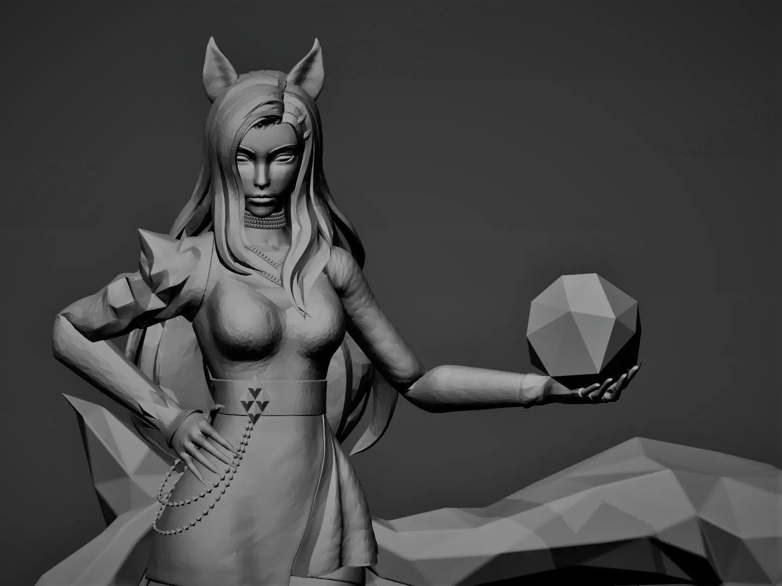 AHRI KDA ALL OUT WITH STAND 3D print model