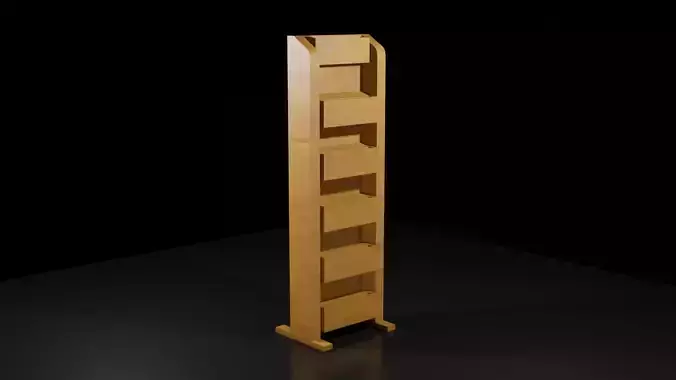 Low poly Magazine Rack
